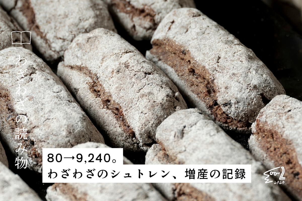 80→9,240。わざわざのシュトレン、増産の記録