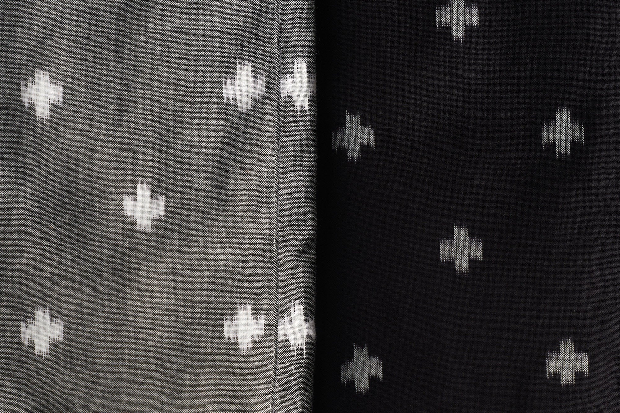 うなぎの寝床/もんぺ/十字模様/薄地