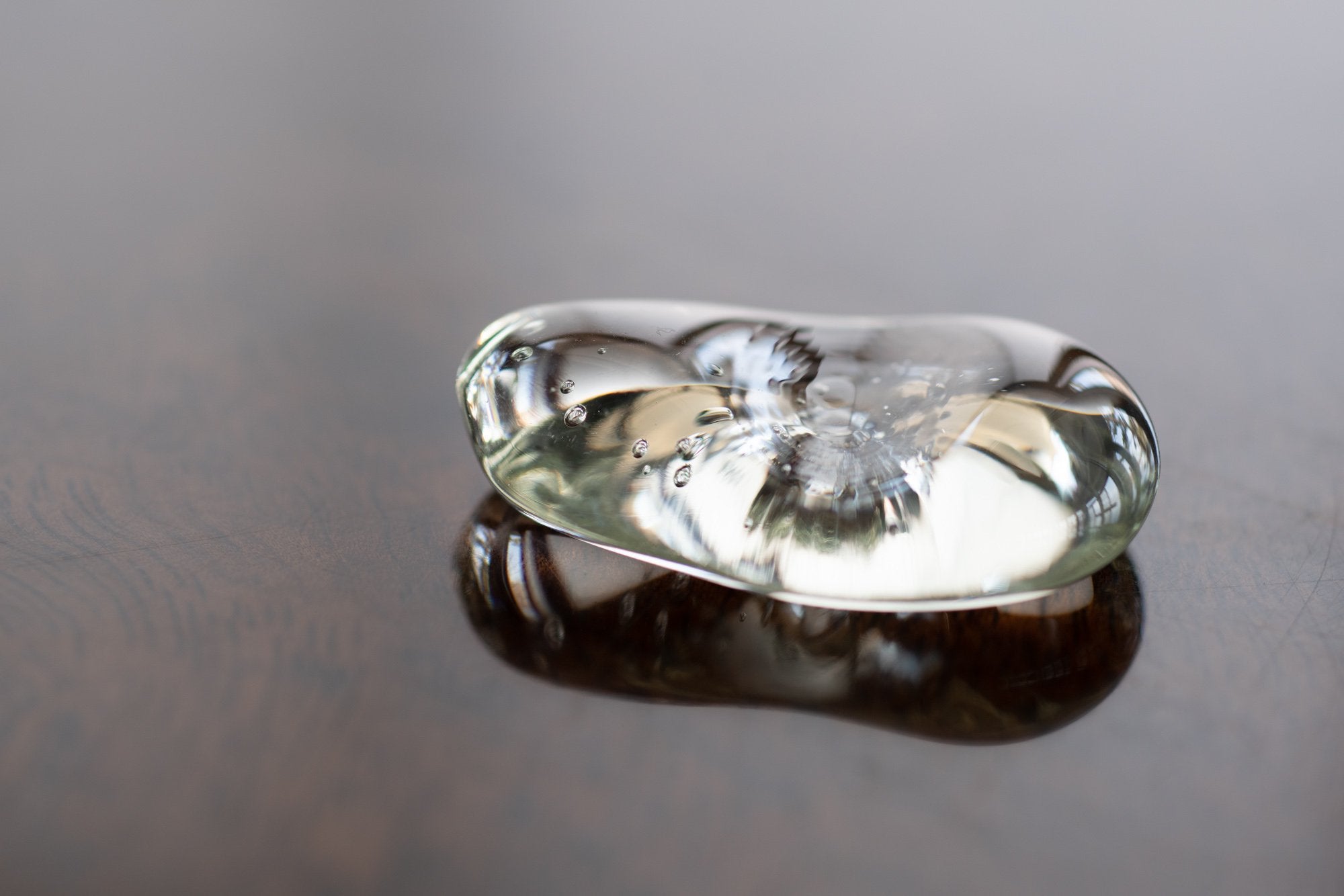 ガラス工房 橙/まゆ玉箸置き/くるみガラス