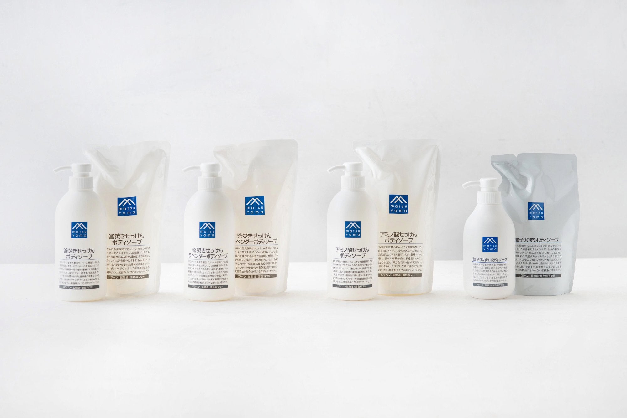 松山油脂/M-mark series/釜焚きせっけんボディソープ