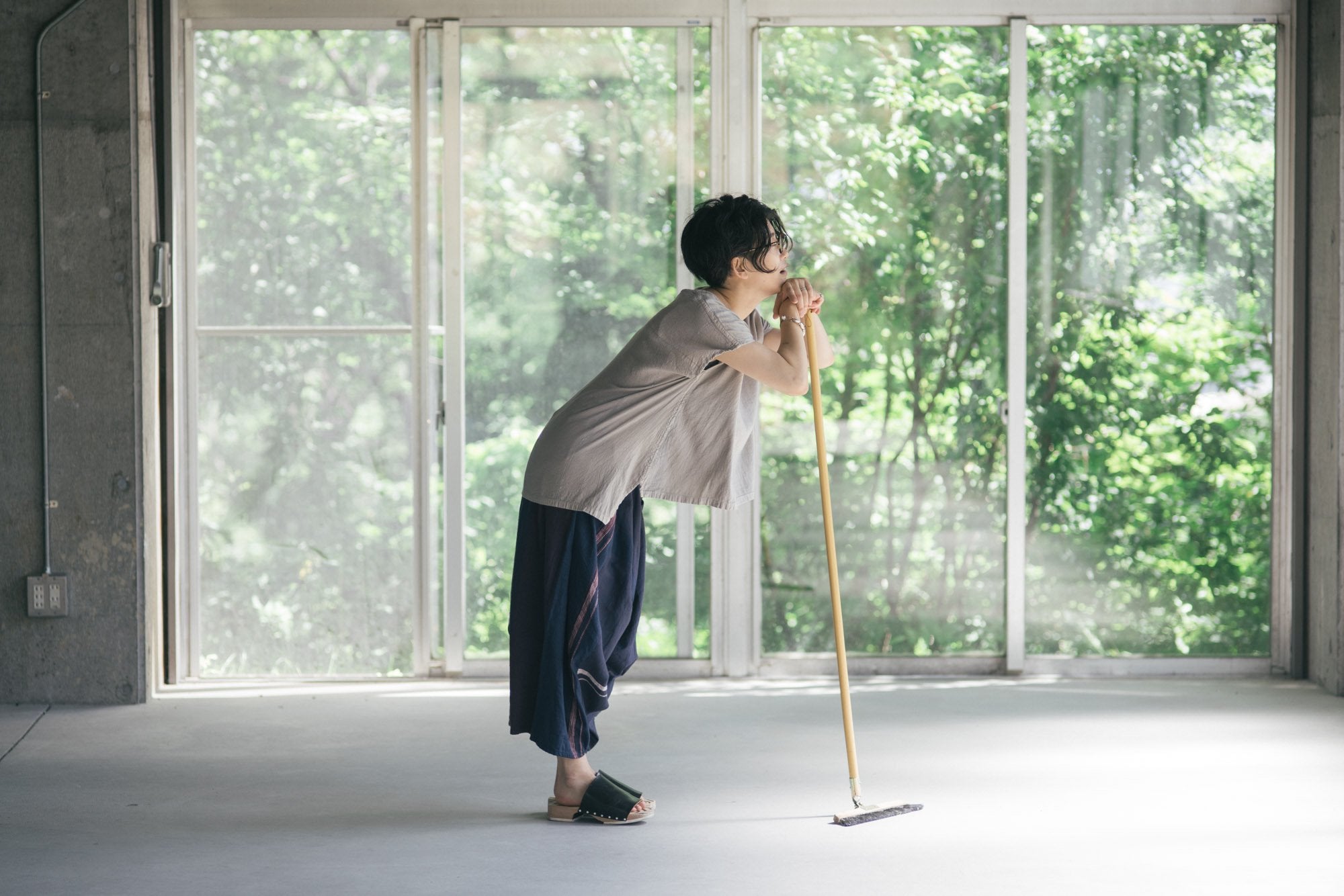 tamaki niime/fuwa-T short/wool