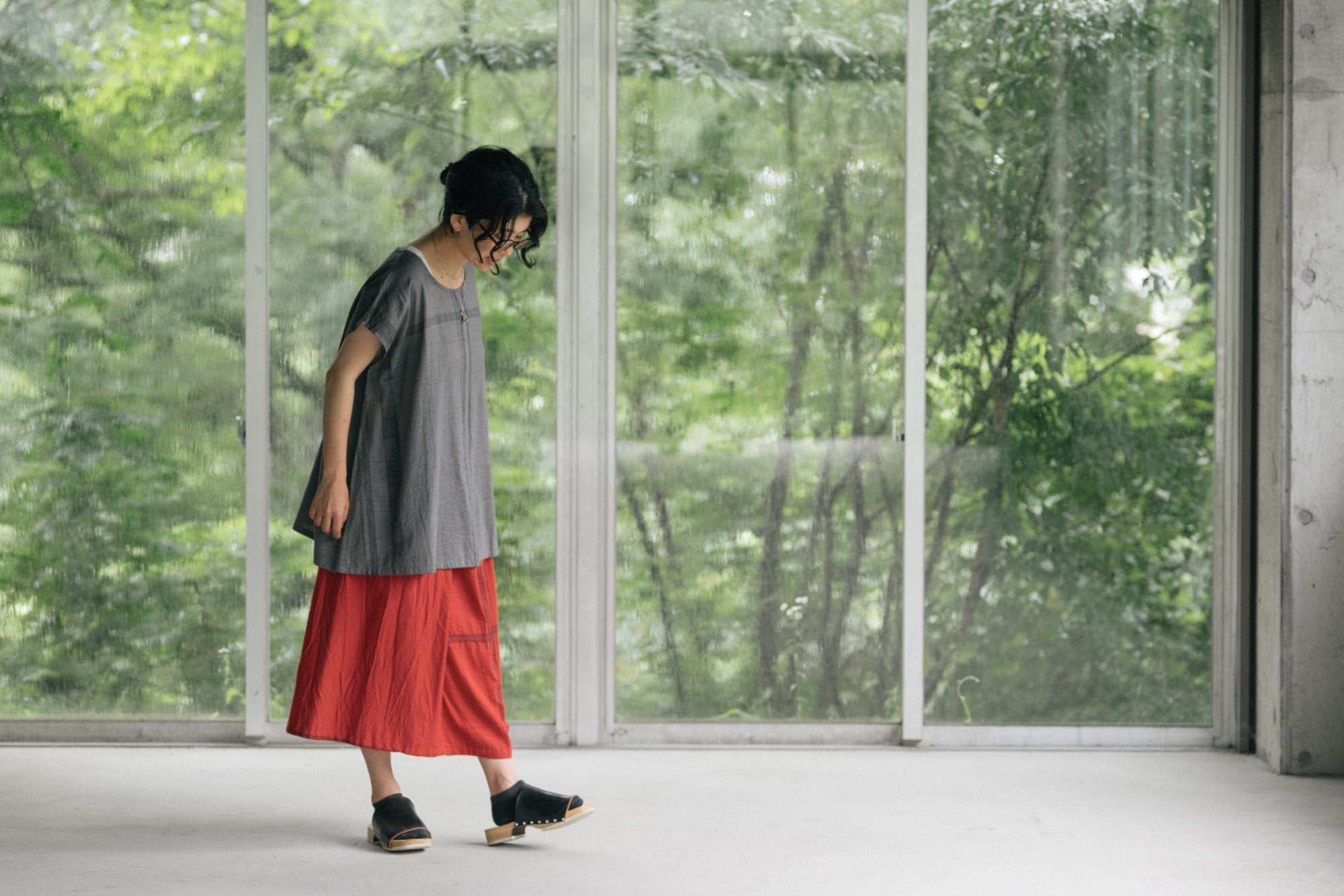 tamaki niime/fuwa-T short/wool