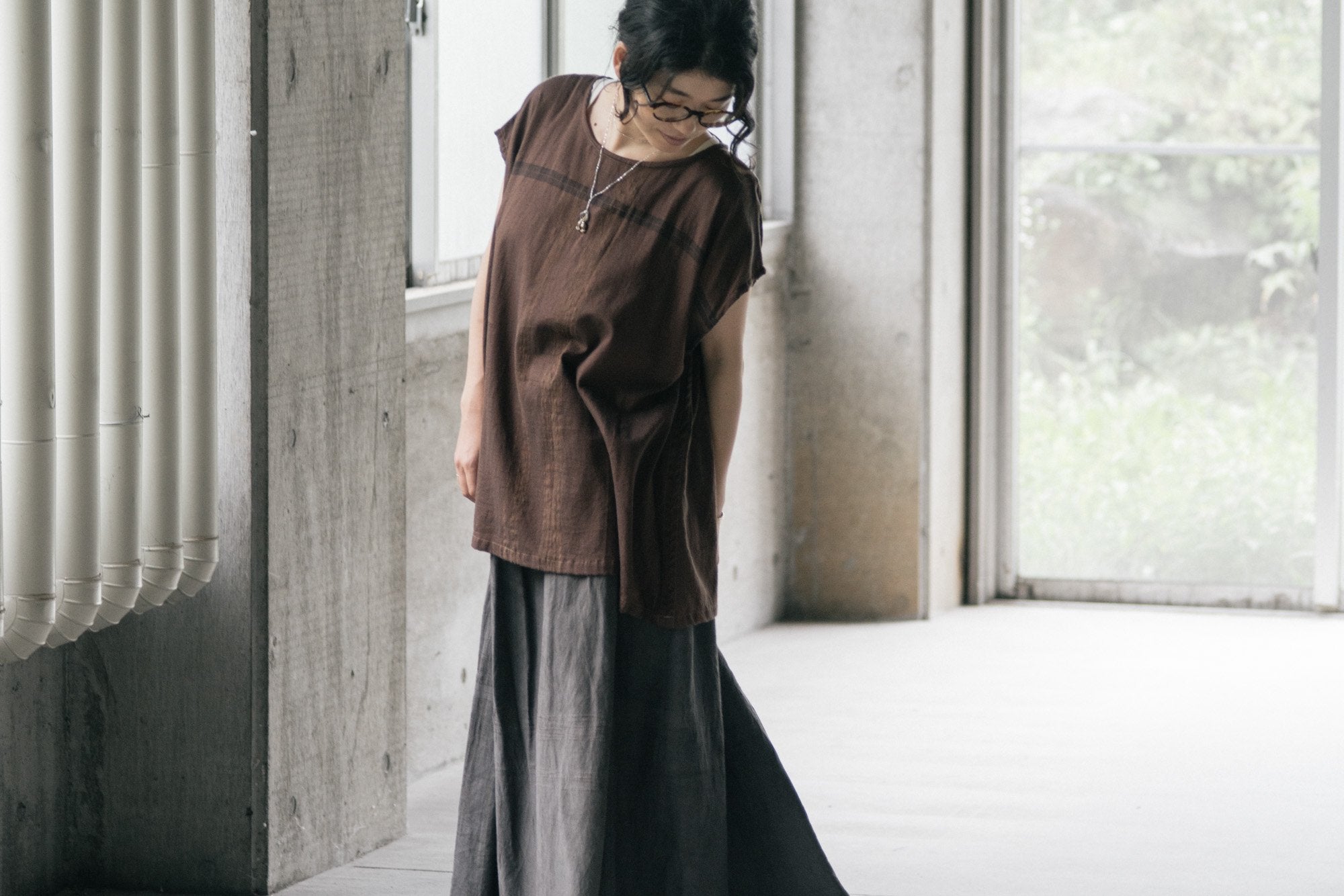 tamaki niime/fuwa-T short/wool