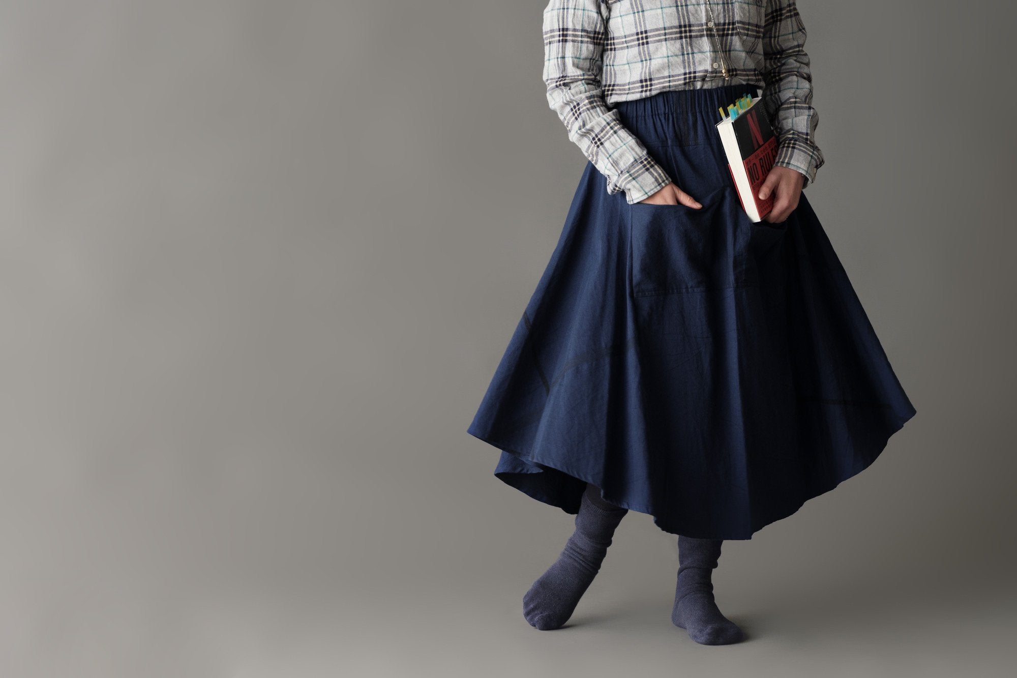 tamaki niime/chotan skirt/cotton
