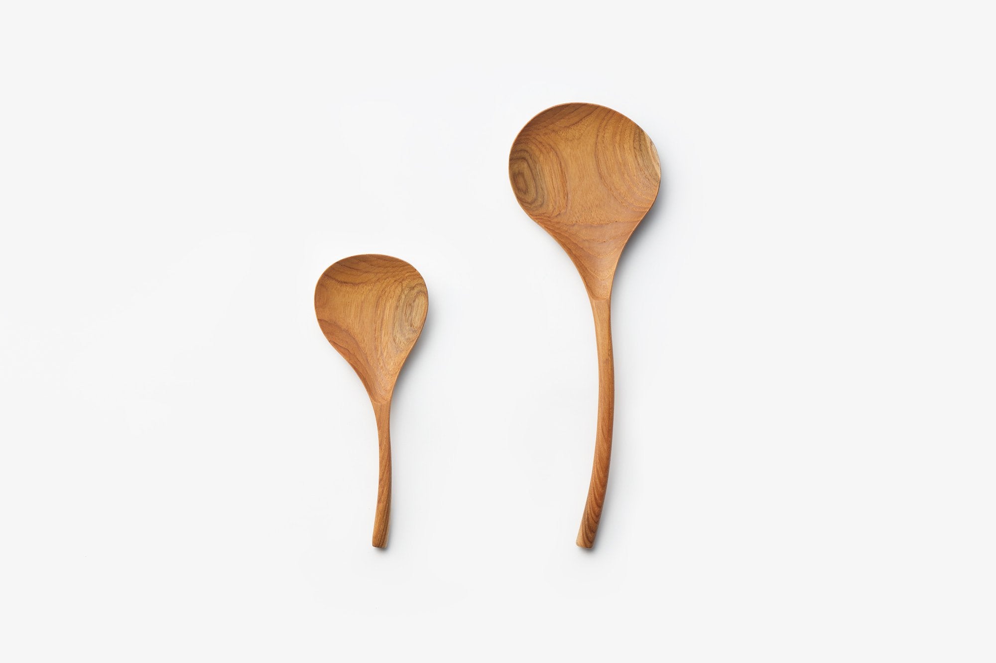 ラオスのカトラリー/レードルしずく/チーク