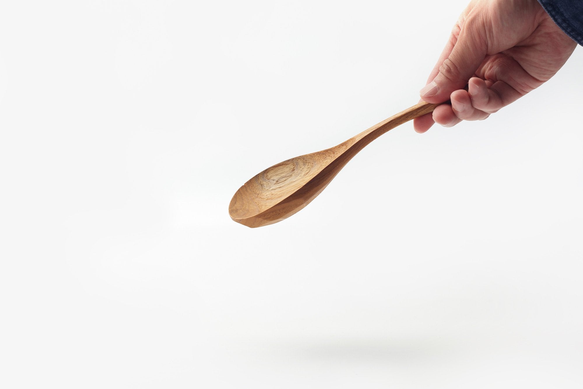 ラオスのカトラリー/レードルしずく/チーク