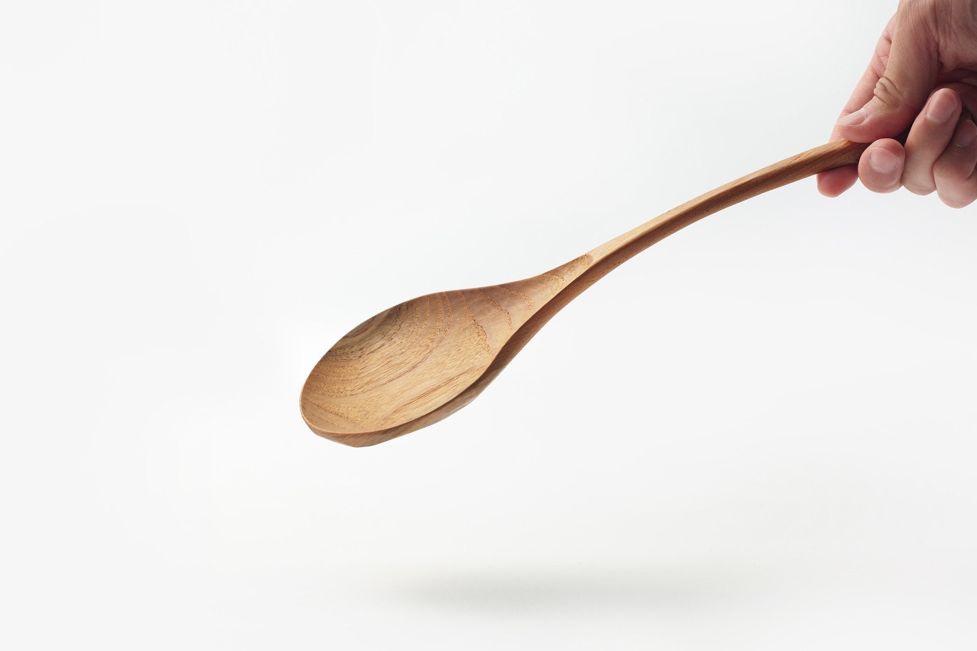 ラオスのカトラリー/レードルしずく/チーク