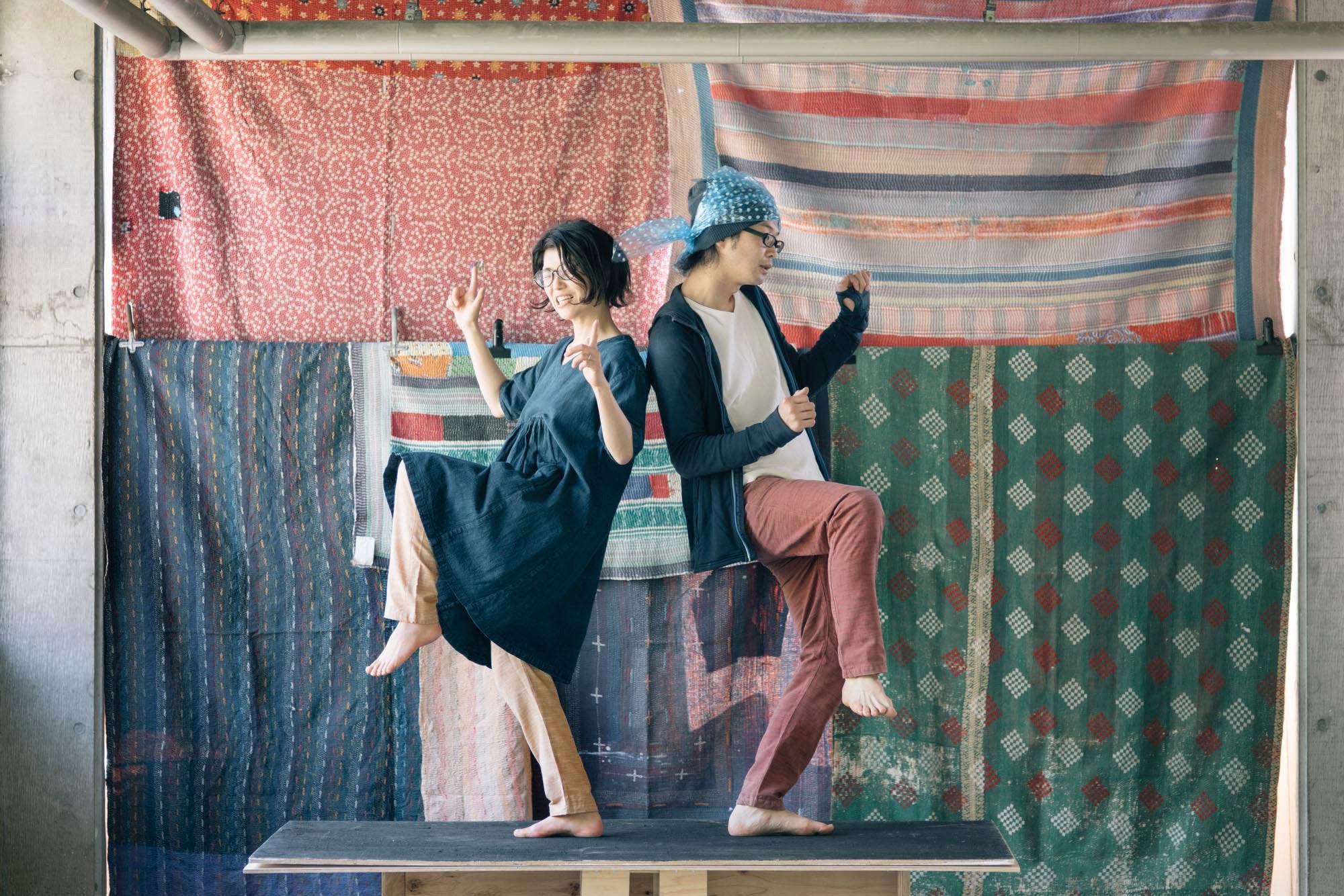 わざわざ/ヴィンテージセレクトもんぺ/うなぎの寝床×わざわざ