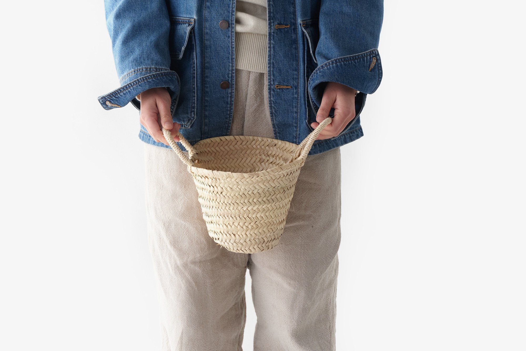 松野屋/サイザル手マルシェカゴ