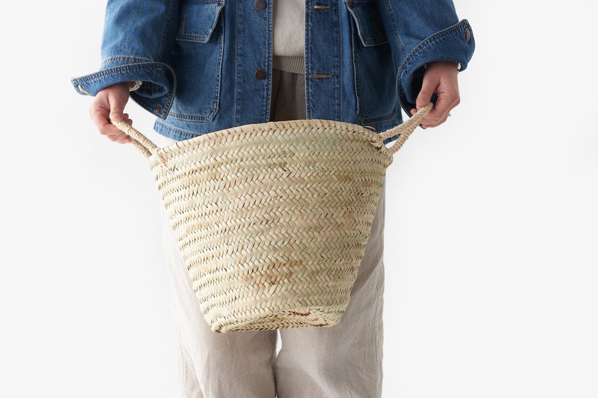 松野屋/サイザル手マルシェカゴ