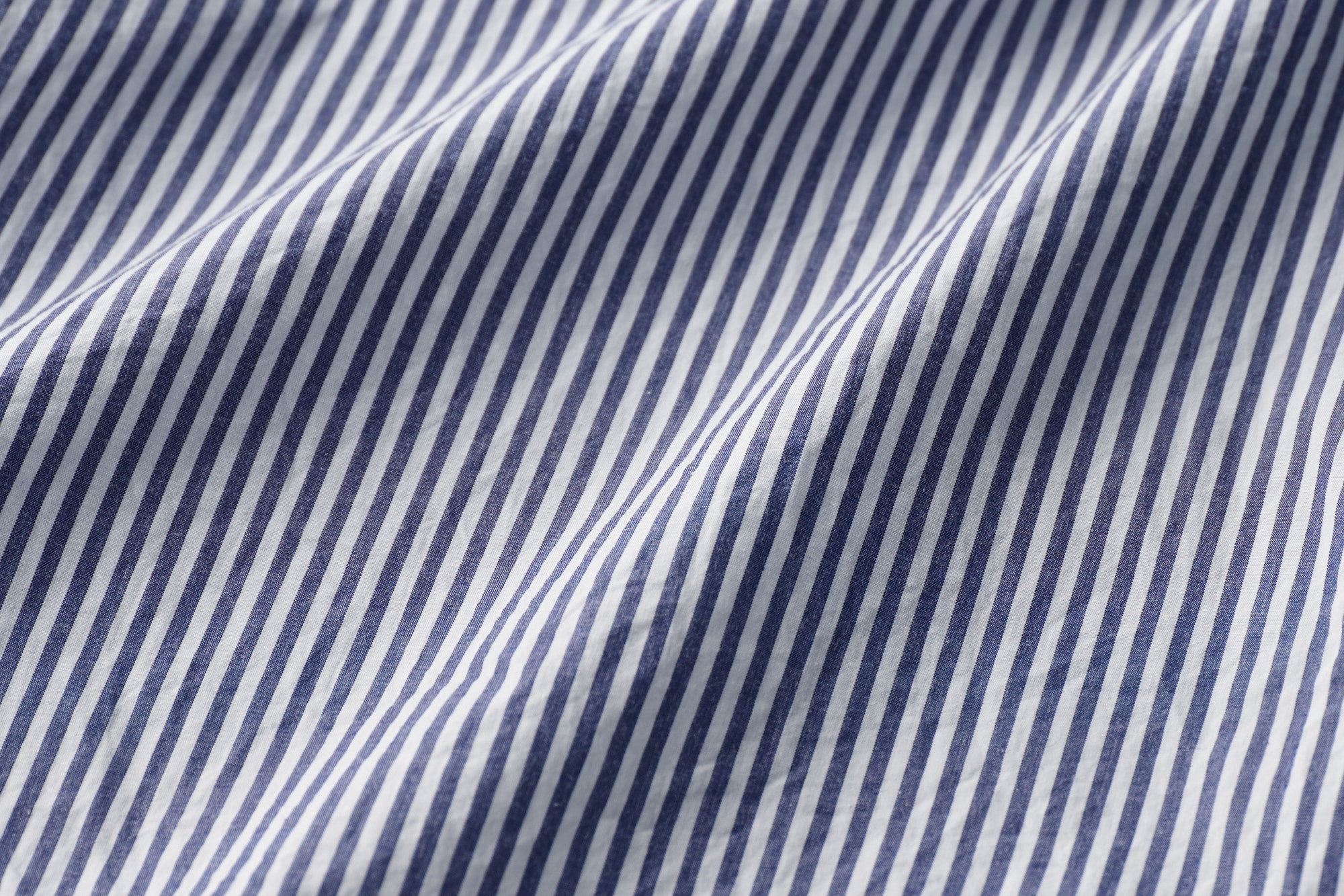 classico/h.b スタンドカラーシャツ/typewriter stripe