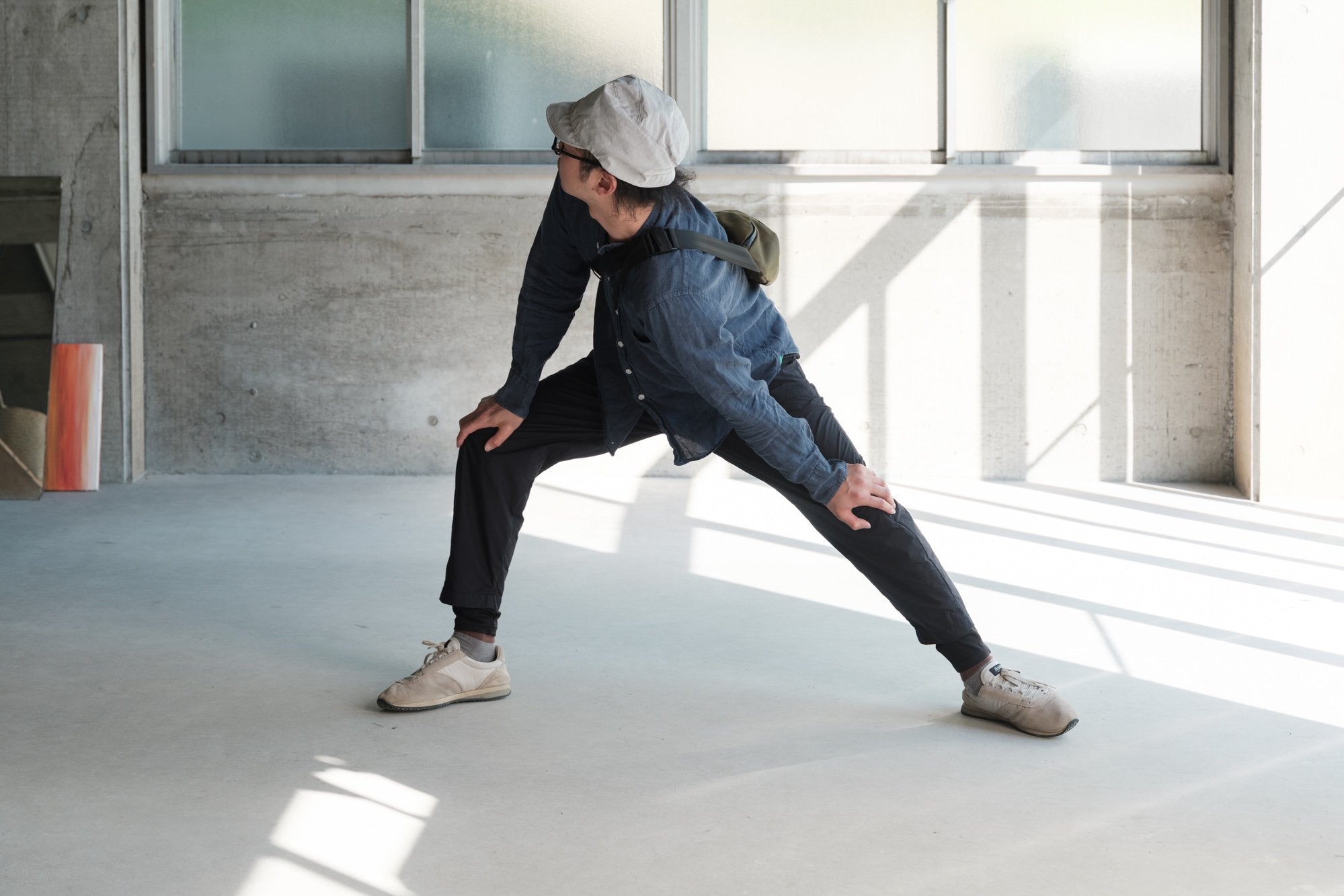 ASEEDONCLOUD/HW EASY TROUSERS/Cordura Navy