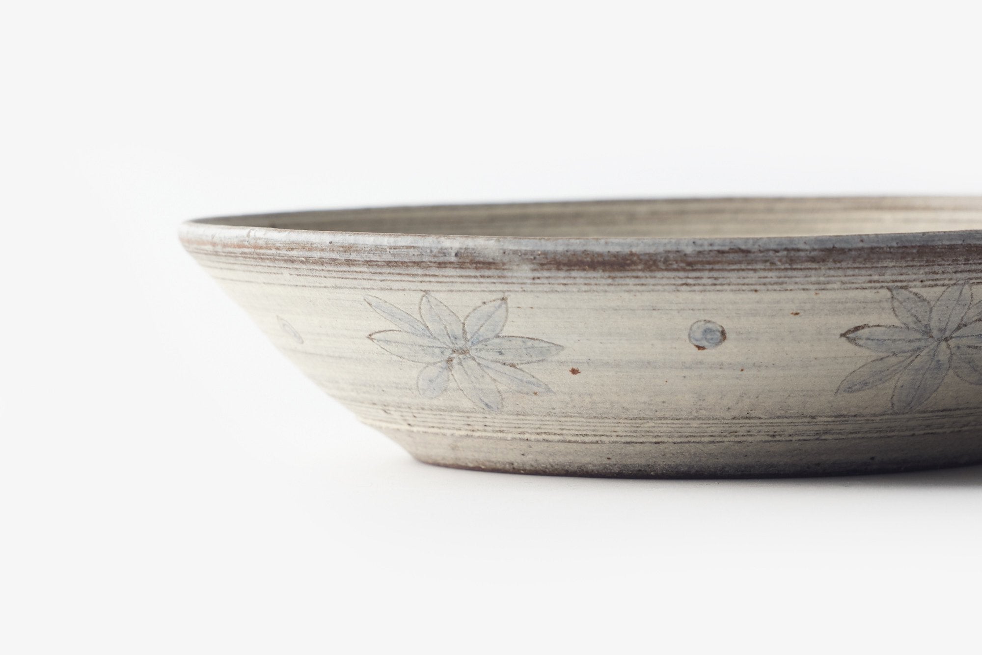 角りわ子/白線彩紋鉢