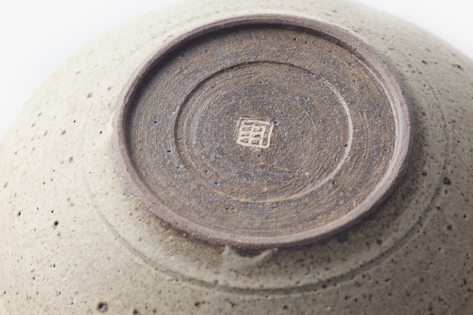 角りわ子/白釉呉須線皿