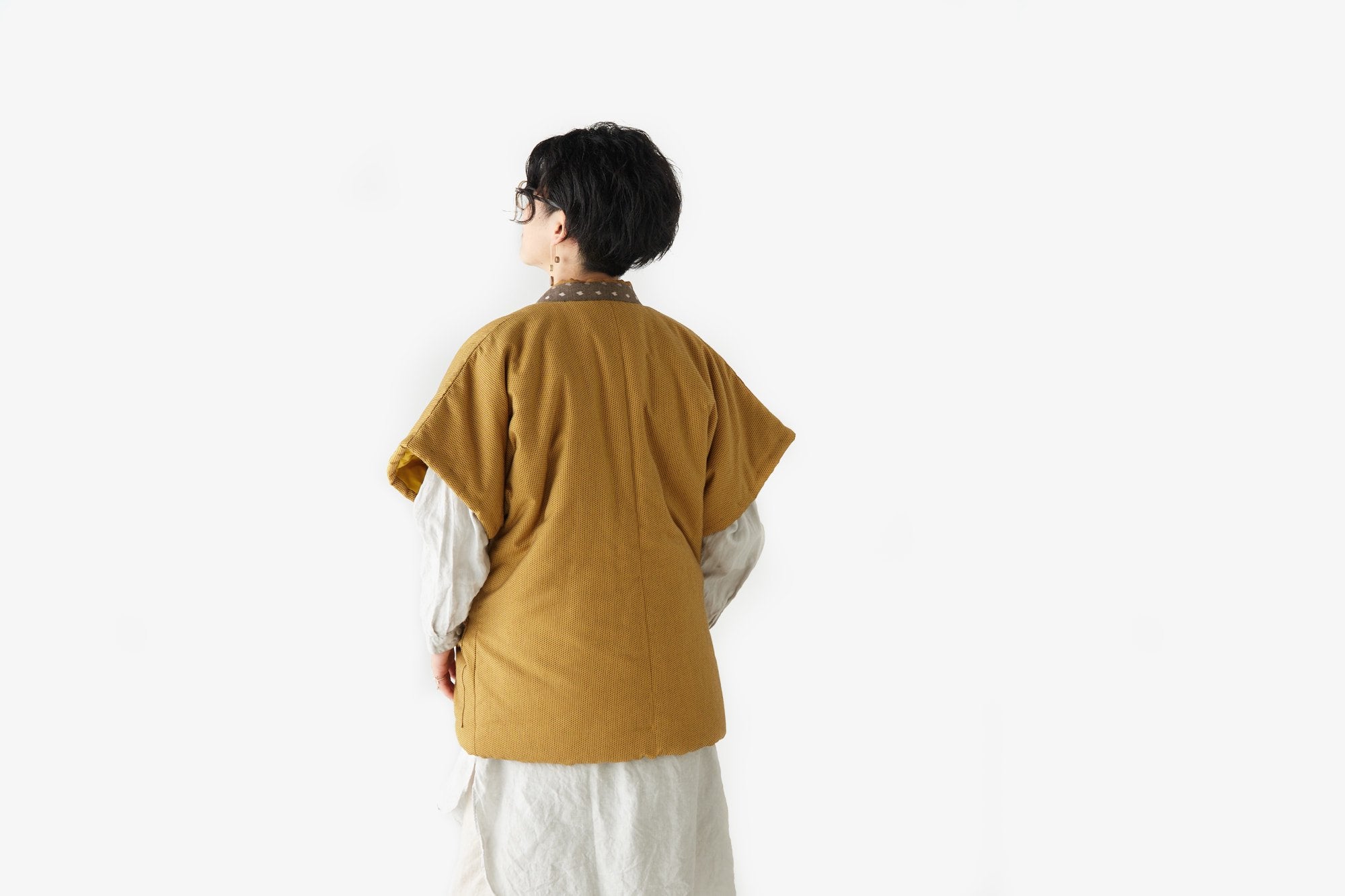 宮田織物/半袖半纏 なでしこやっこ