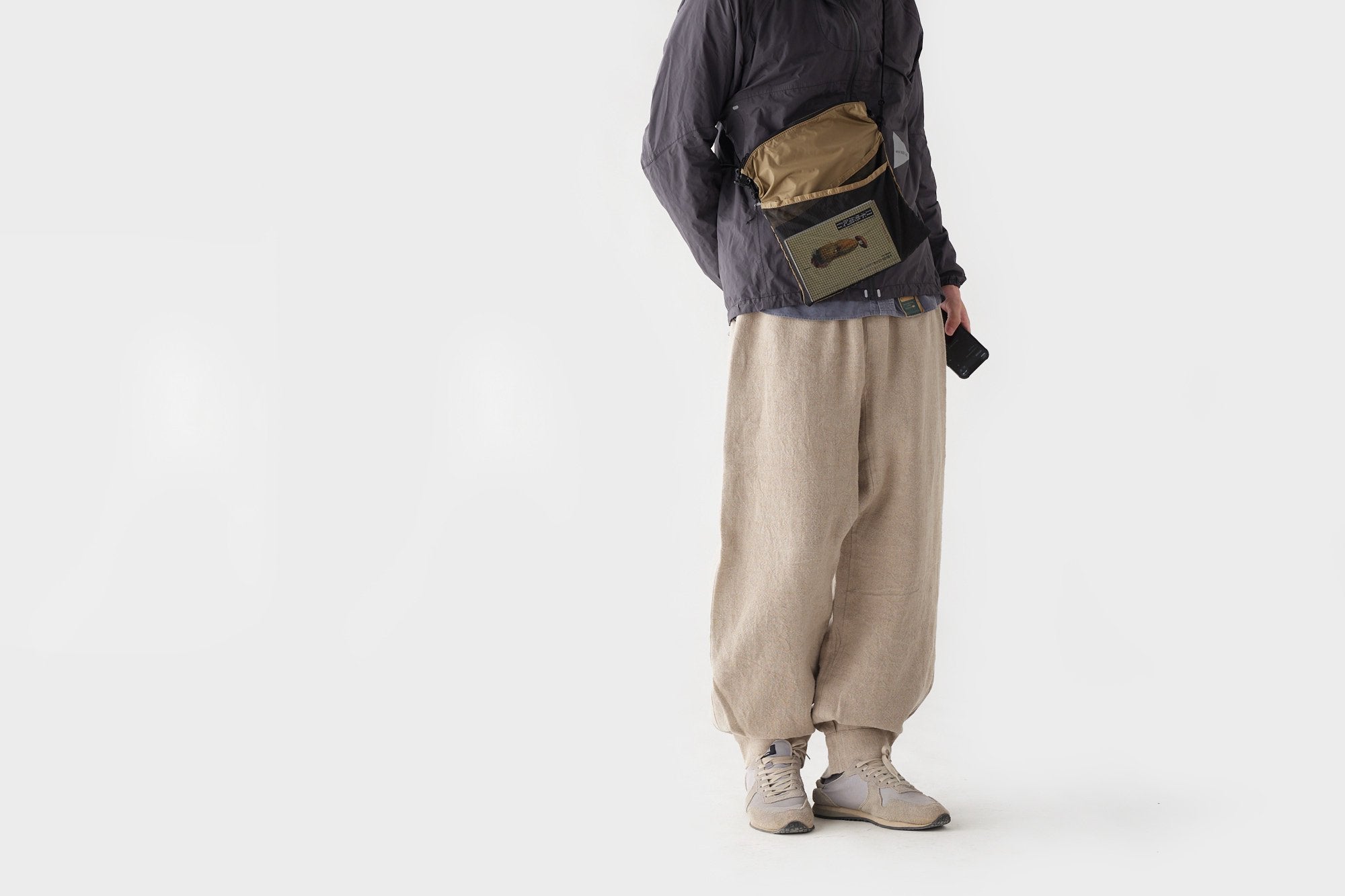 石徹白洋品店/はかま/リネン/生成 厚/long