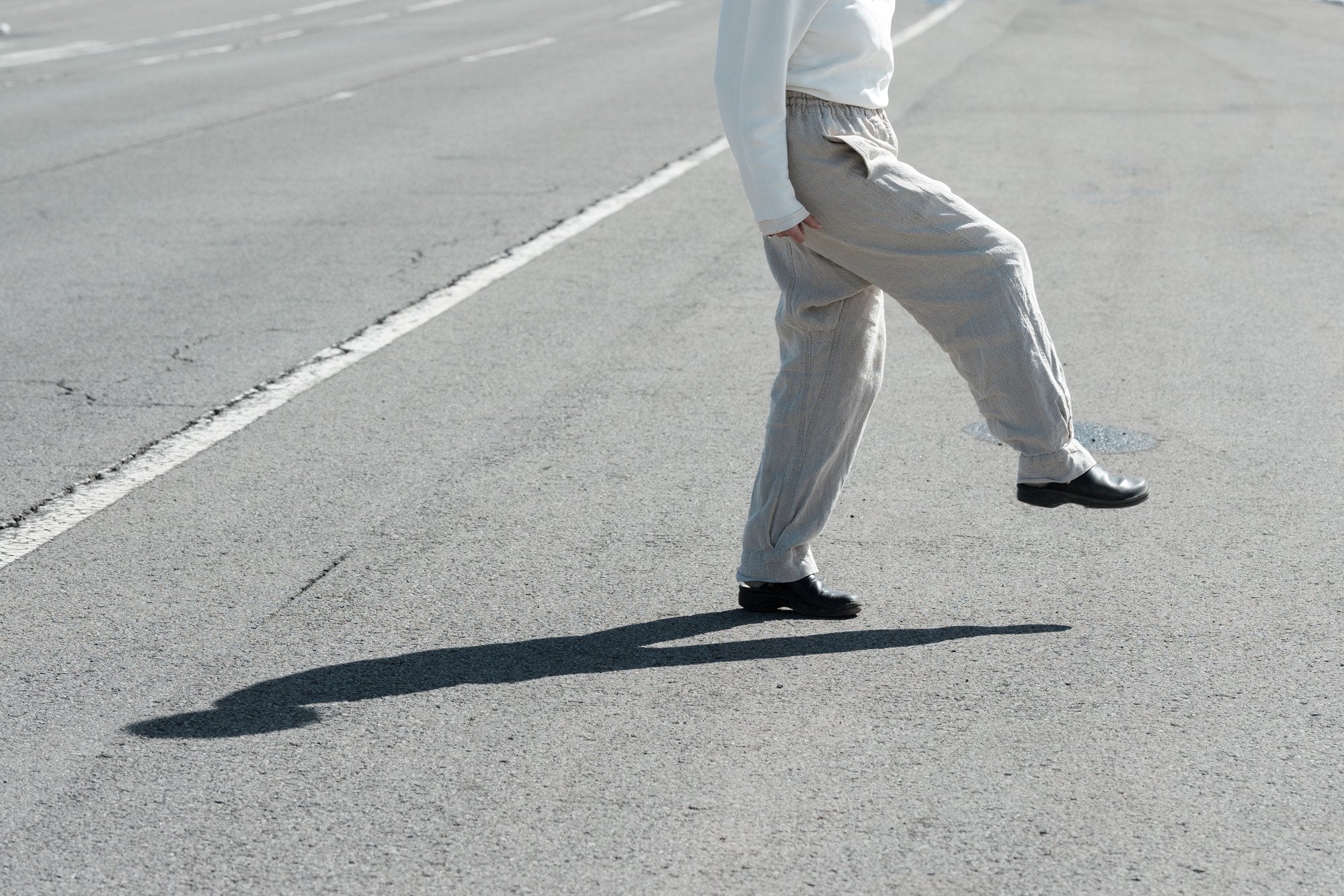 石徹白洋品店/はかま/リネン/生成 厚/long