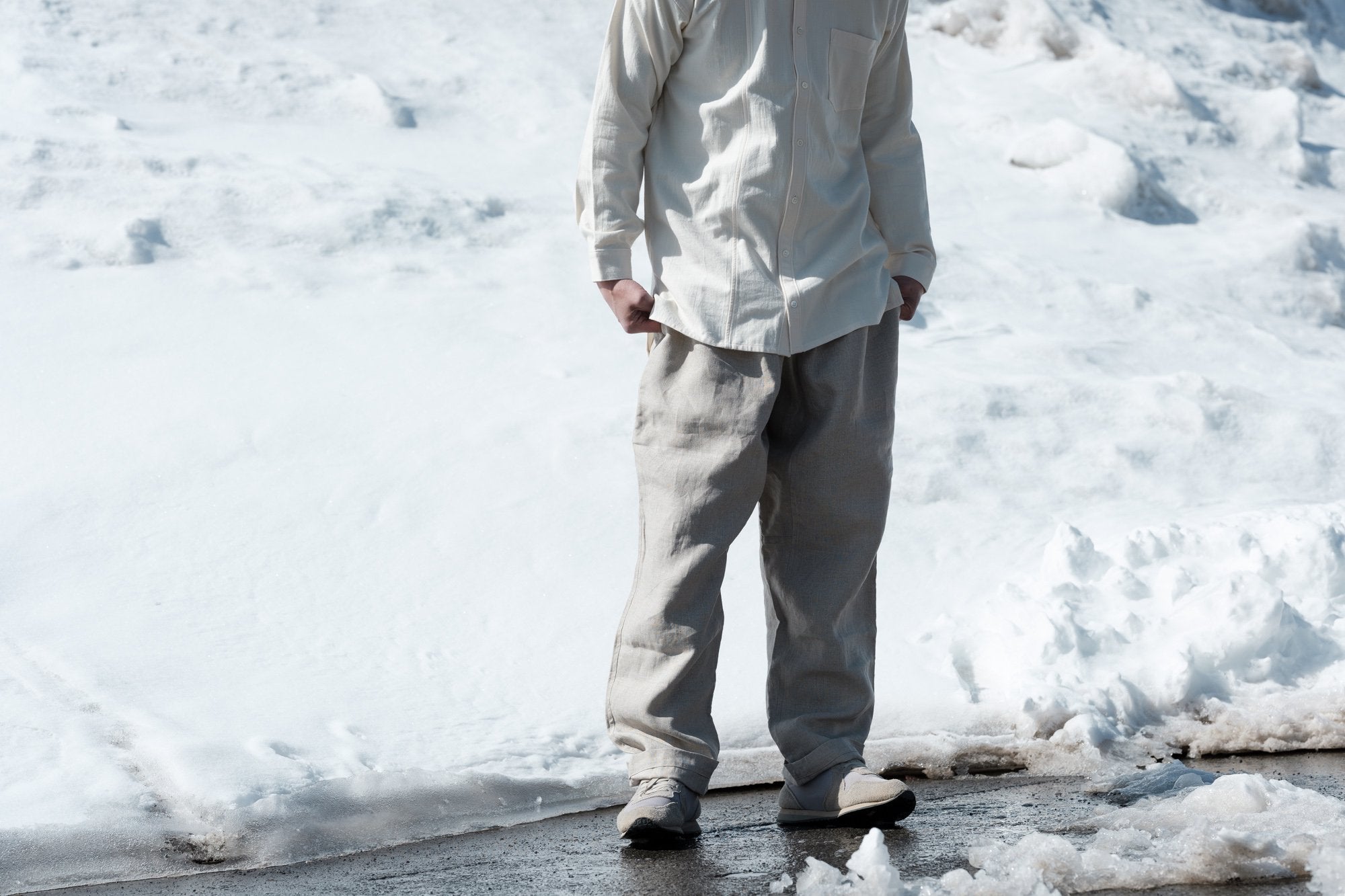 石徹白洋品店/かるさん/リネン/生成