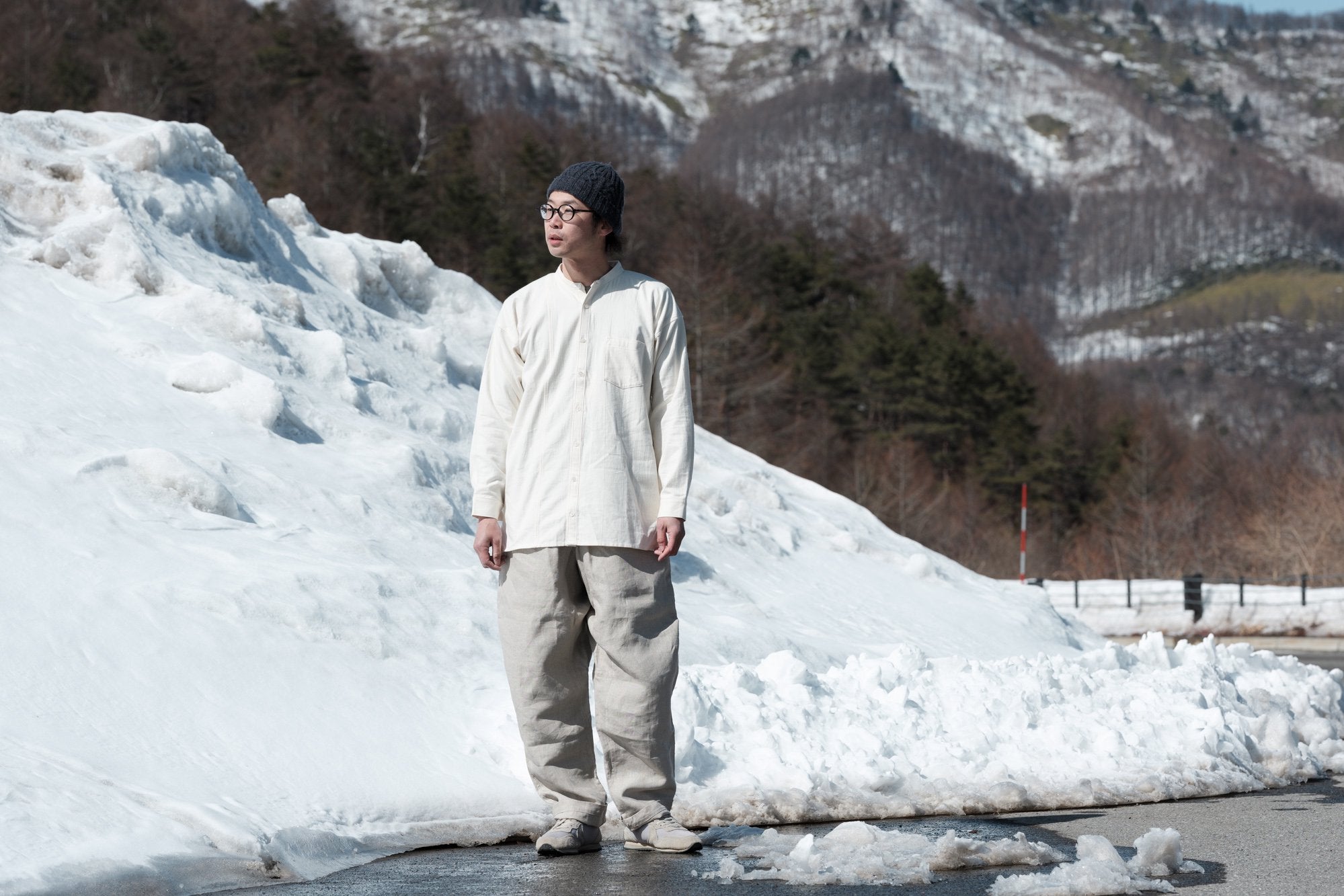 石徹白洋品店/かるさん/リネン/生成