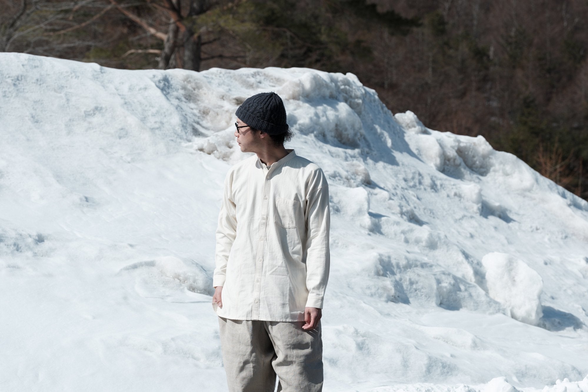 石徹白洋品店/かるさん/リネン/生成