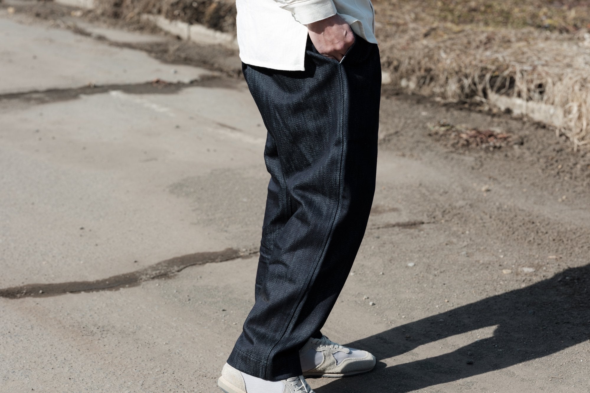 石徹白洋品店/かるさん/レスキューデニム/ネイビー