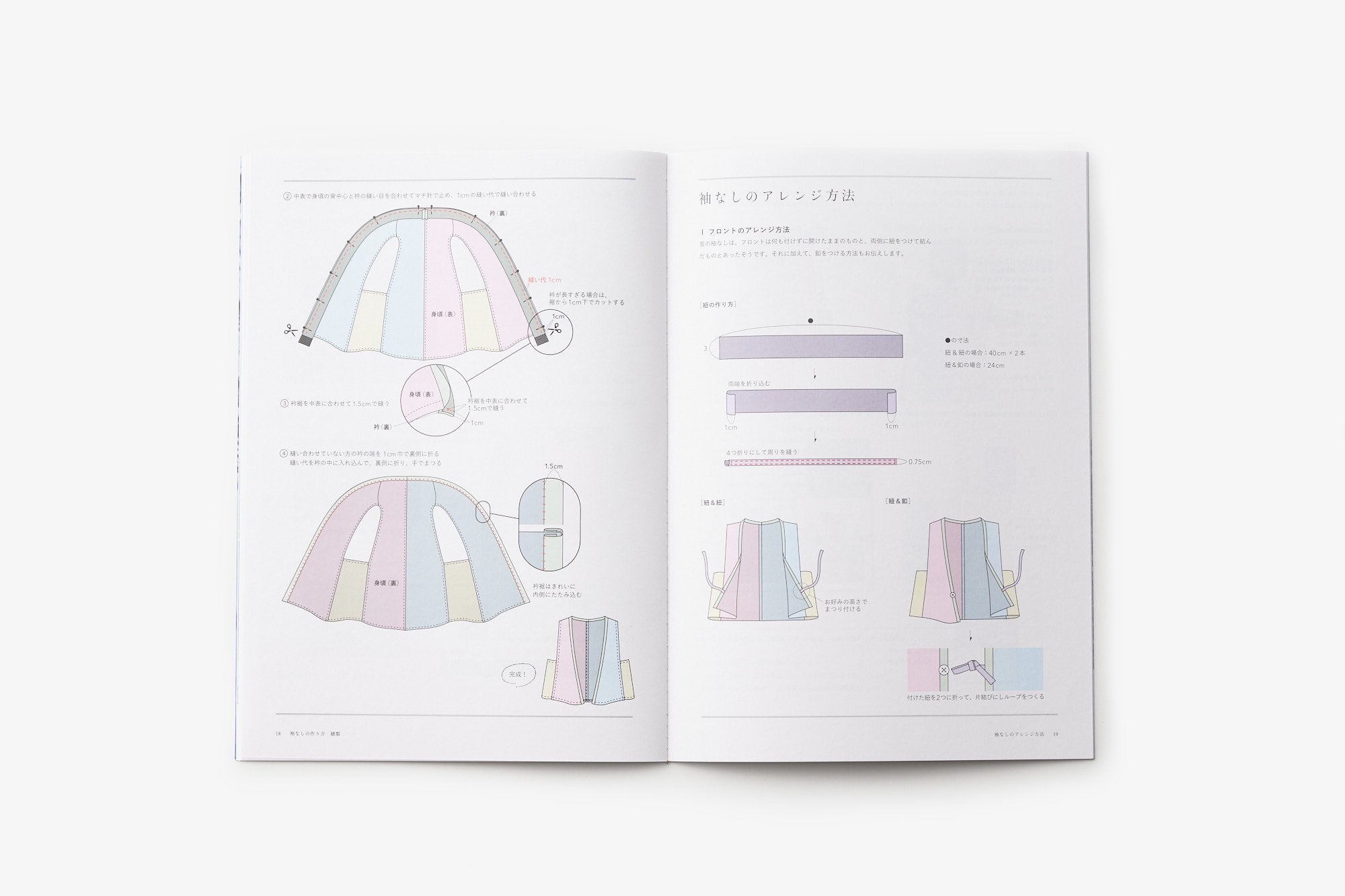 石徹白洋品店/いとしろ民衣シリーズ/袖なしの作り方