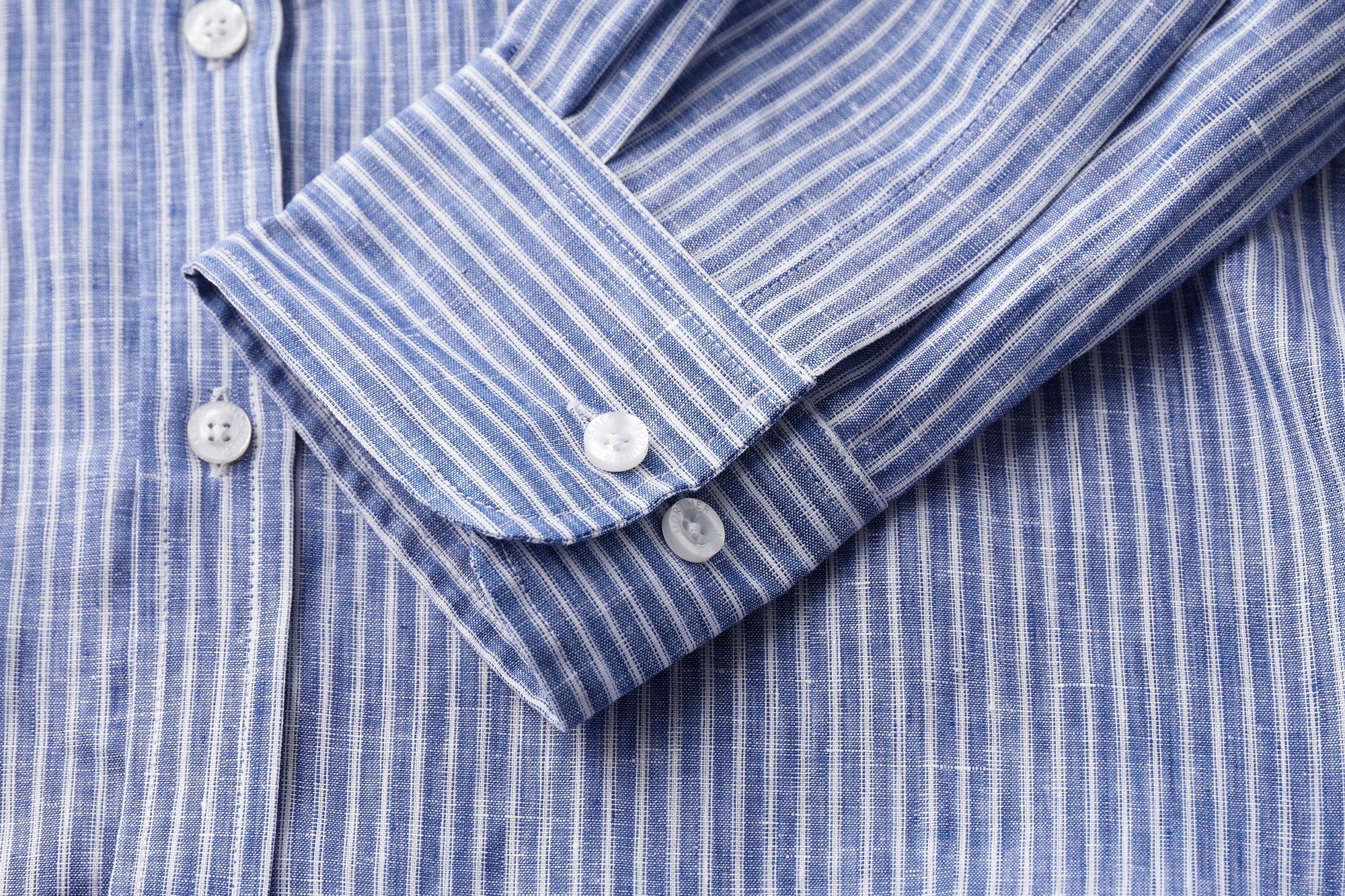 James Mortimer/バンドカラーシャツ/THOMAS MASON/Gold Linen