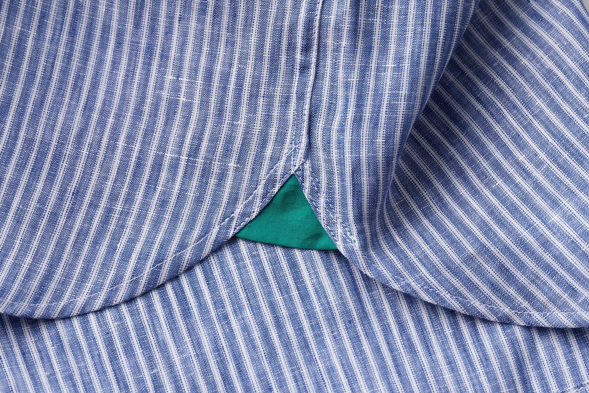 James Mortimer/バンドカラーシャツ/THOMAS MASON/Gold Linen