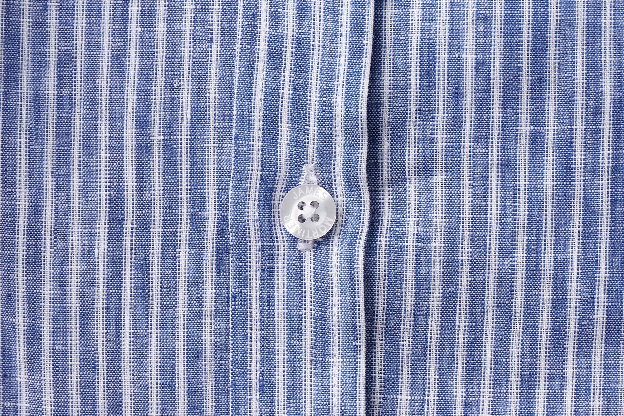 James Mortimer/バンドカラーシャツ/THOMAS MASON/Gold Linen