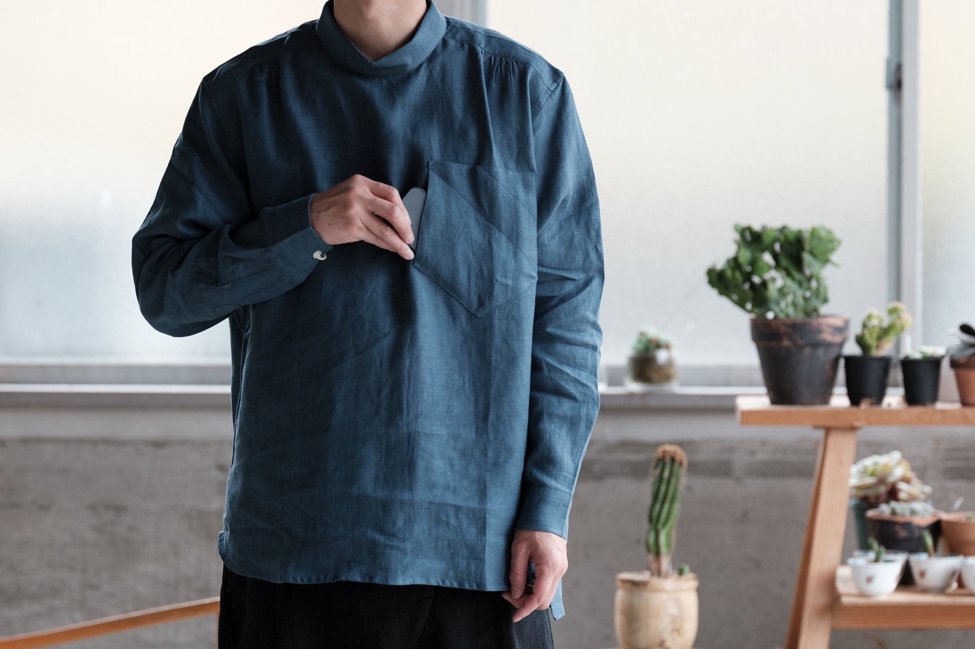 ASEEDONCLOUD/HW blindhunter shirt/リネン