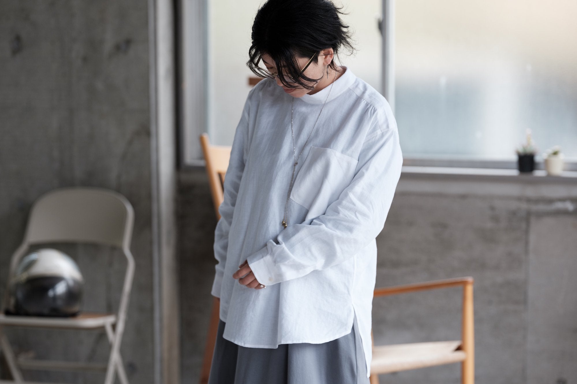 ASEEDONCLOUD/HW blindhunter shirt/リネン
