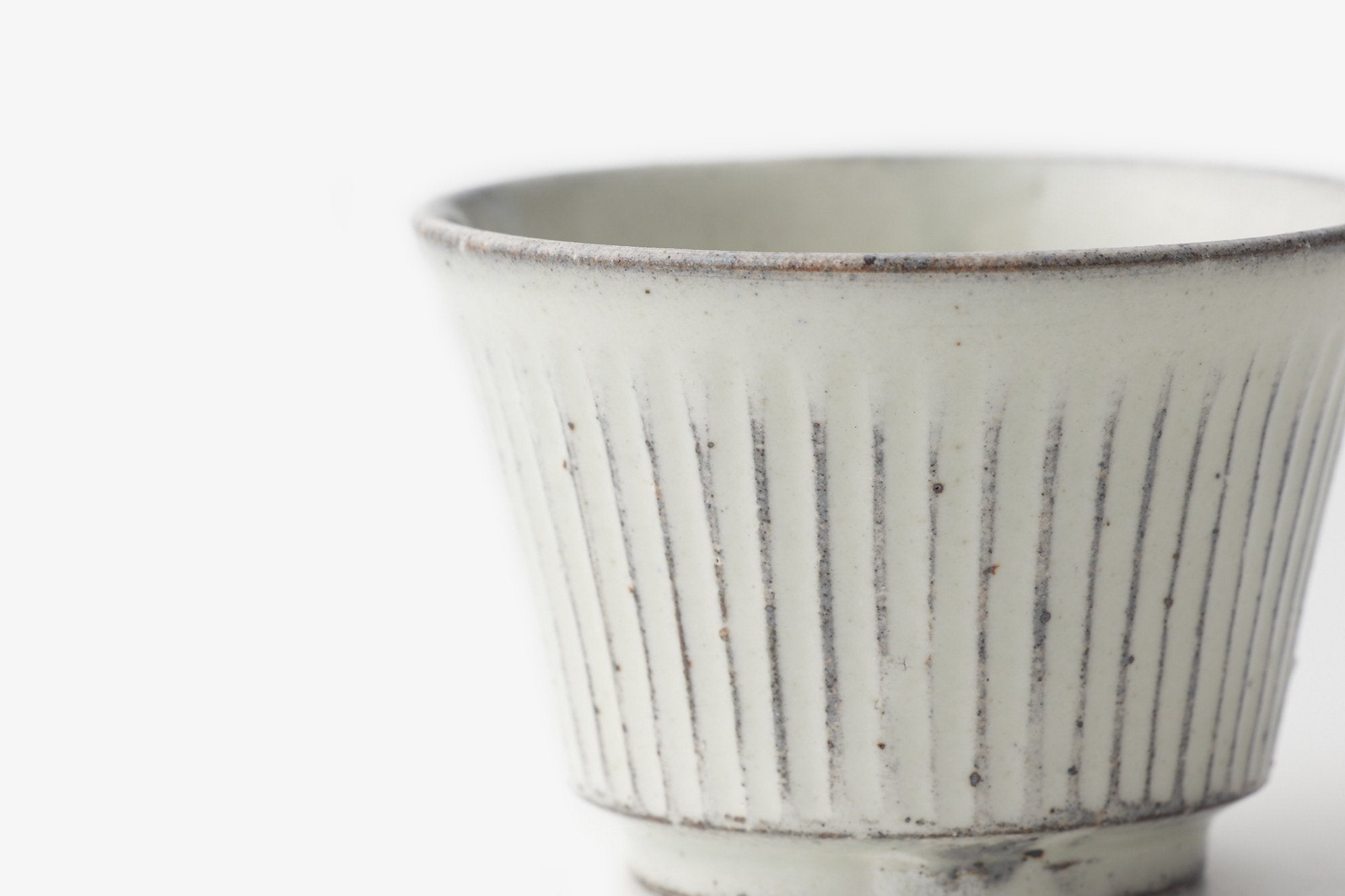 戸津圭一郎/縞蕎麦猪口 面取蕎麦猪口