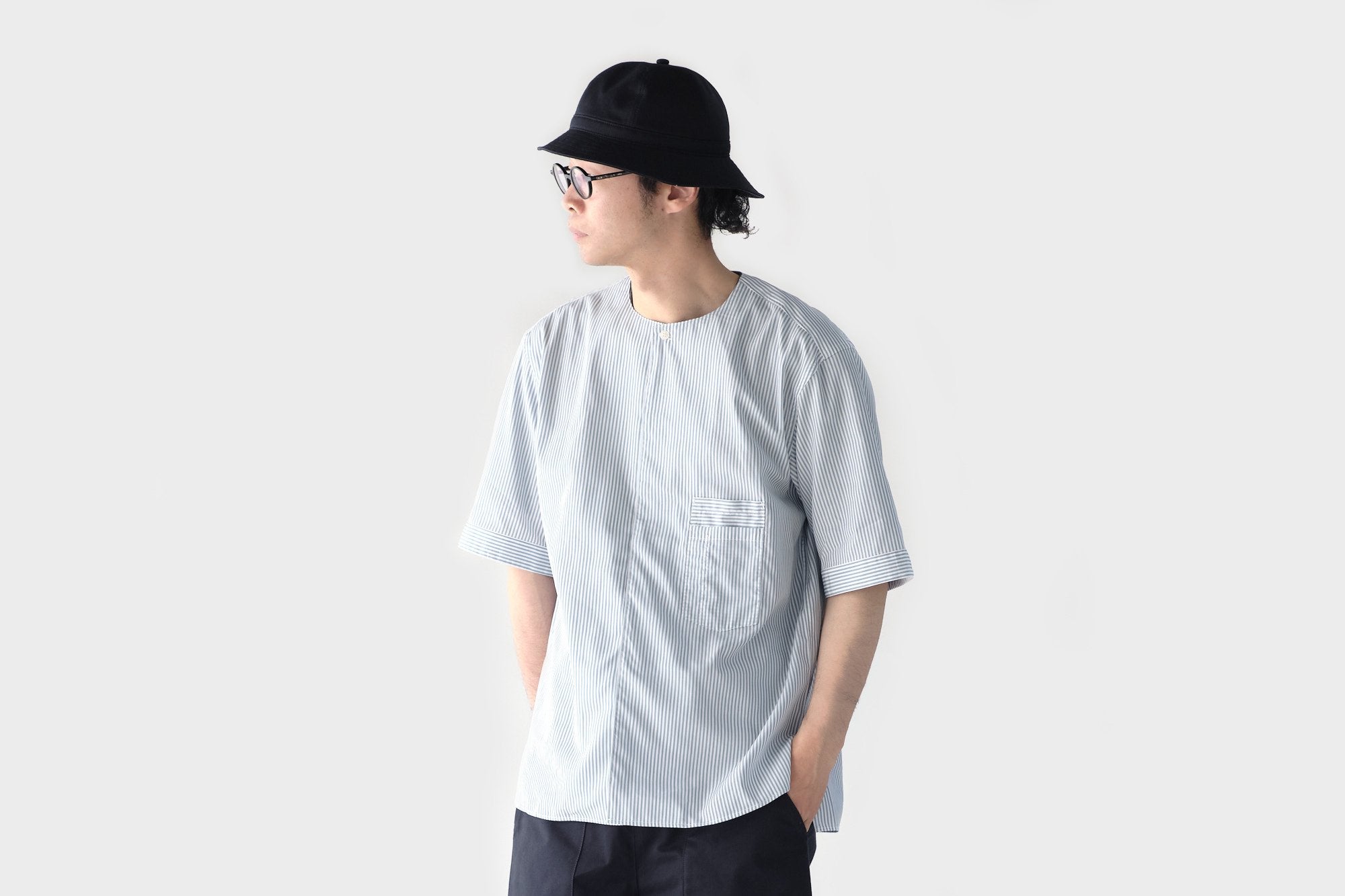ASEEDONCLOUD/HW short sleeve shirt/ストライプ