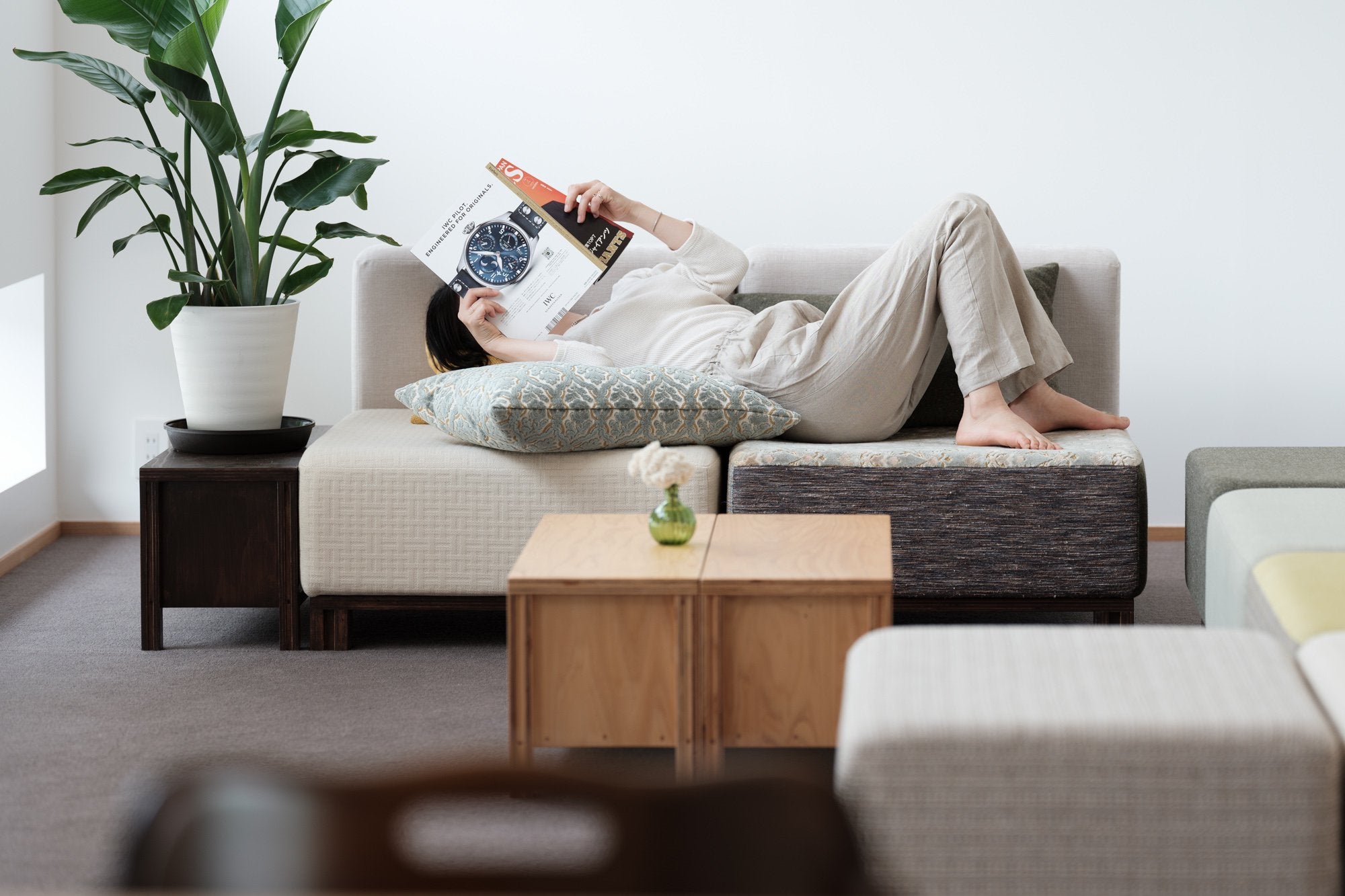 うなぎの寝床/産地コラボもんぺ/近江/リネン