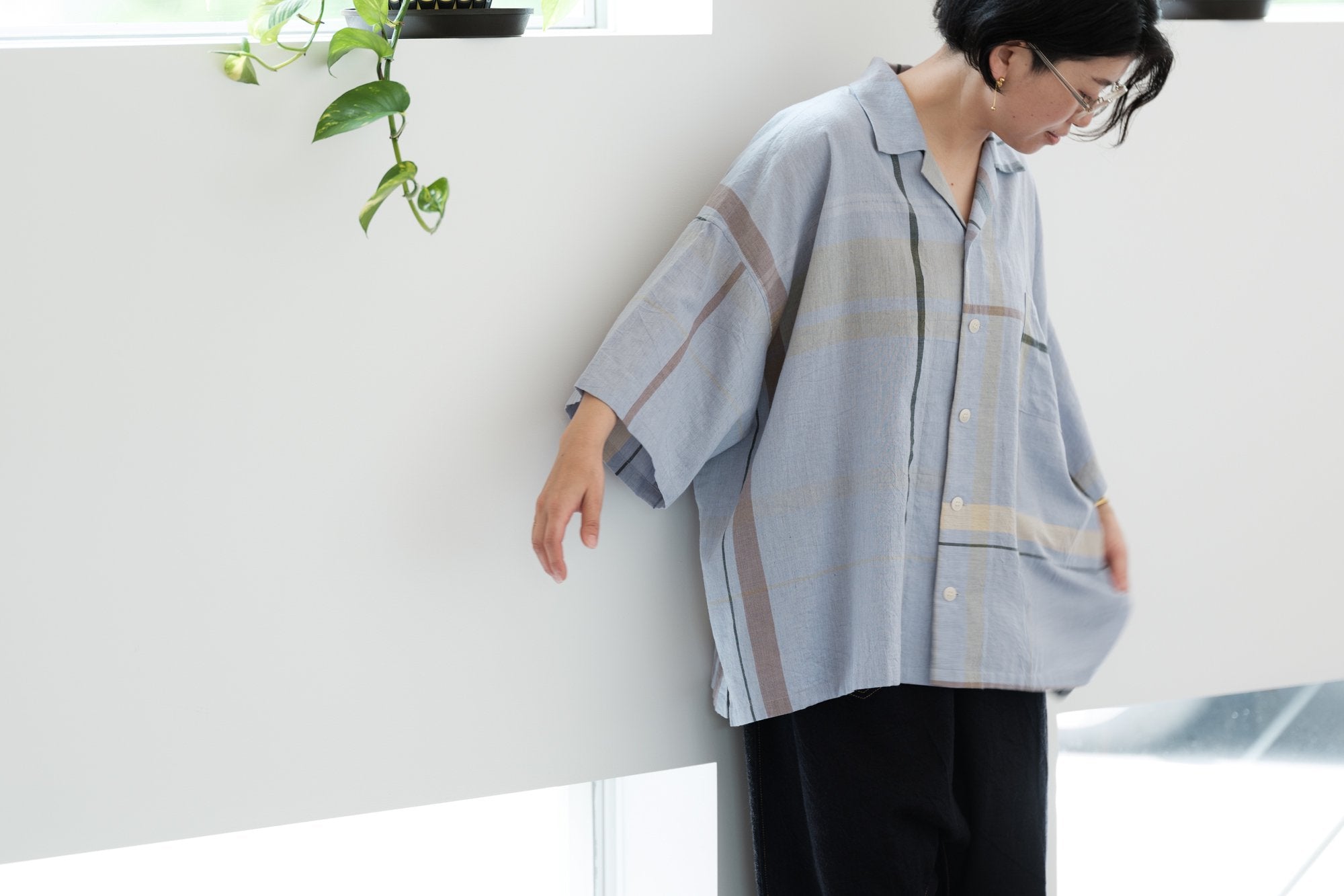 tamaki niime/アイシャツ/cotton