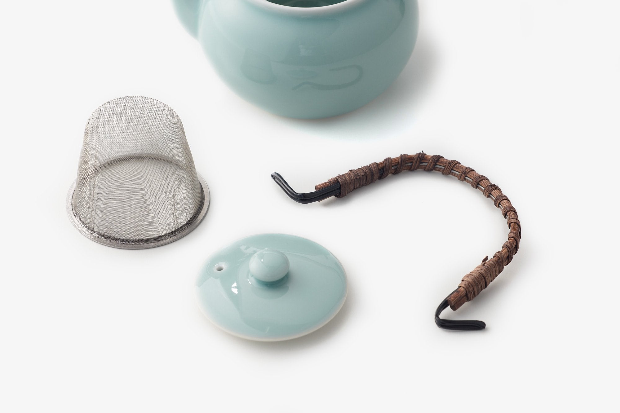 鍋島虎仙窯/土瓶/鍋島青磁 /乙なもの