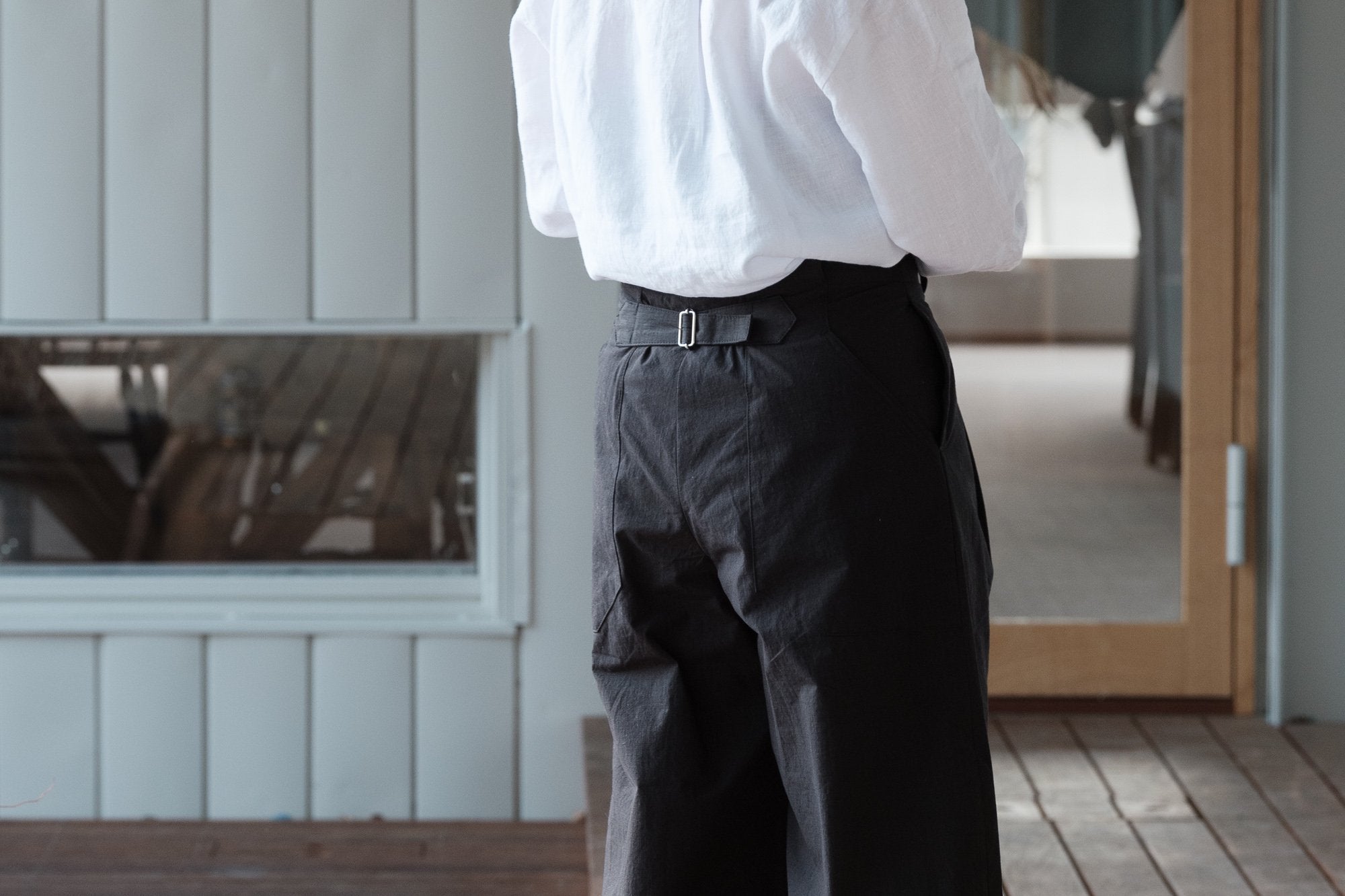 ASEEDONCLOUD/HW wide trousers/Rip stop