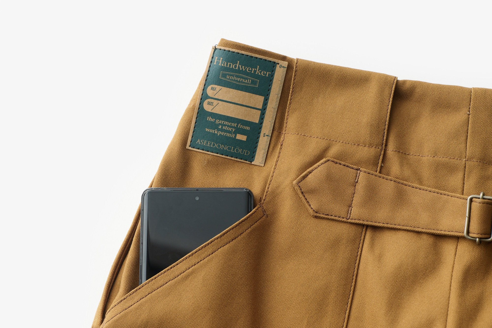 ASEEDONCLOUD/HW wide trousers/Duck Camel