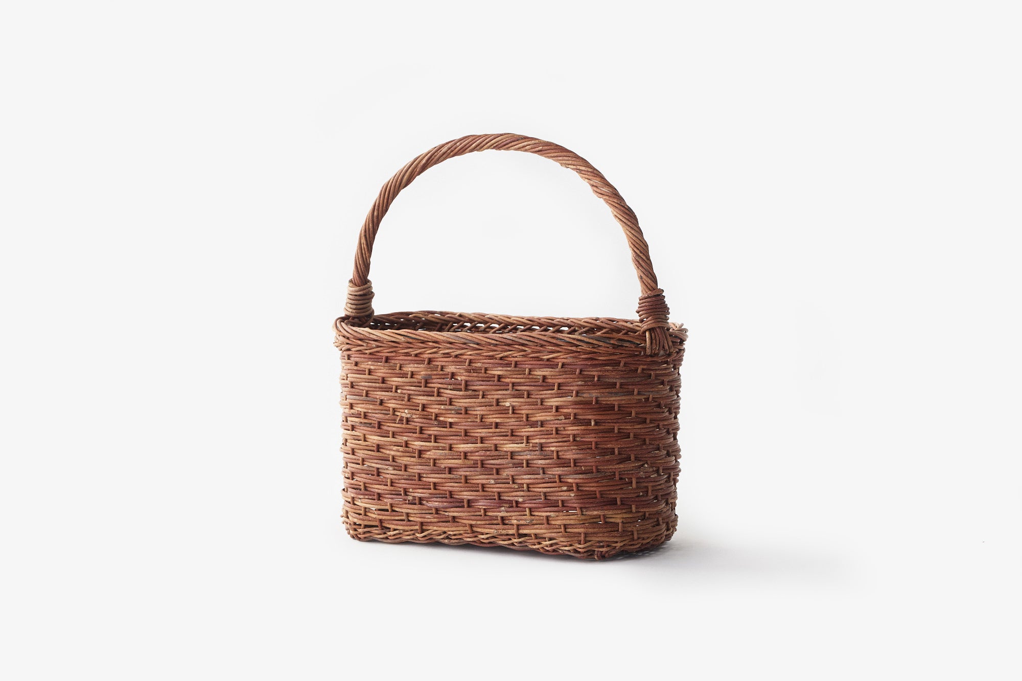 松野屋/あけび楕円1本手かご