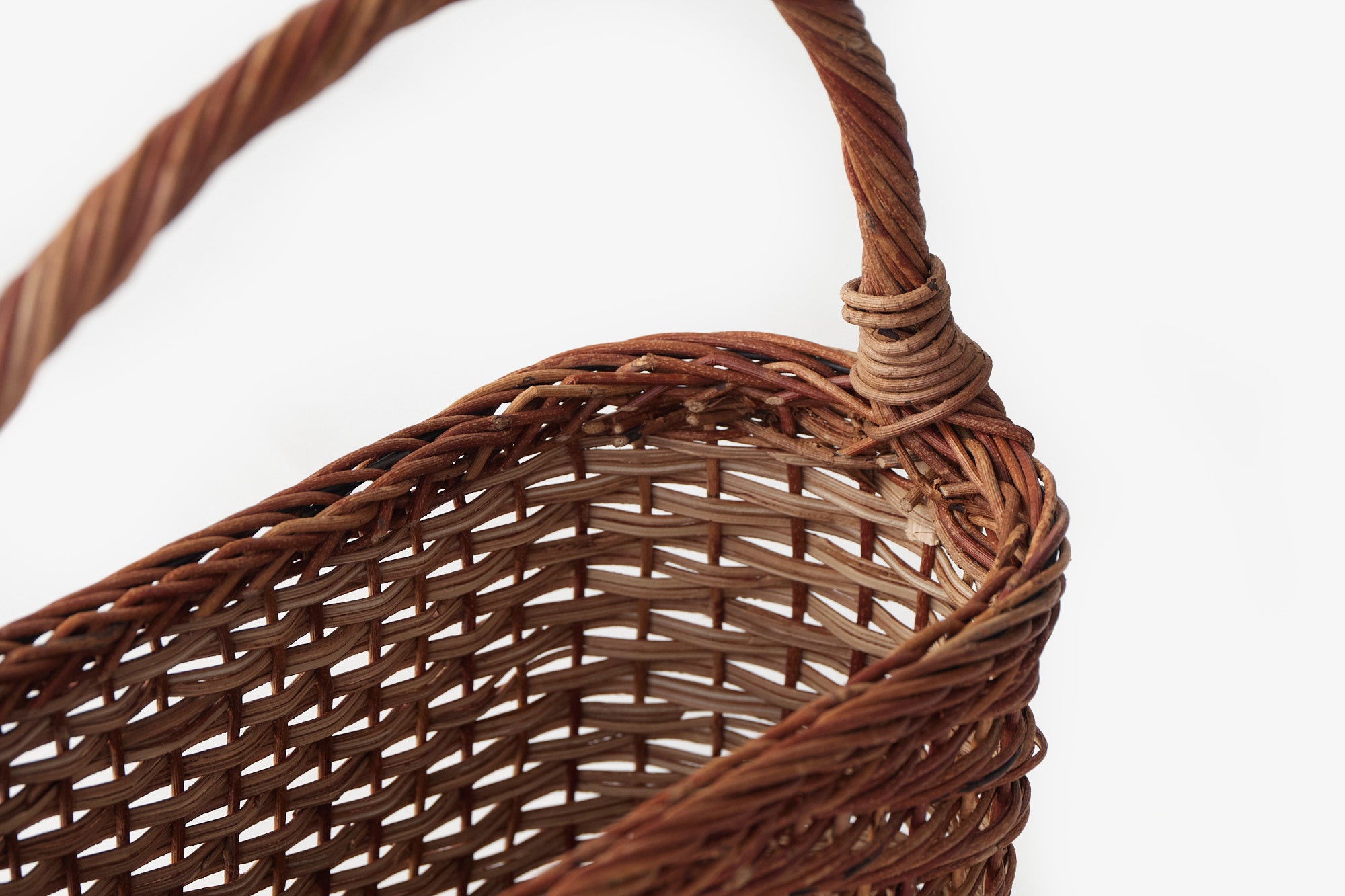 松野屋/あけび楕円1本手かご