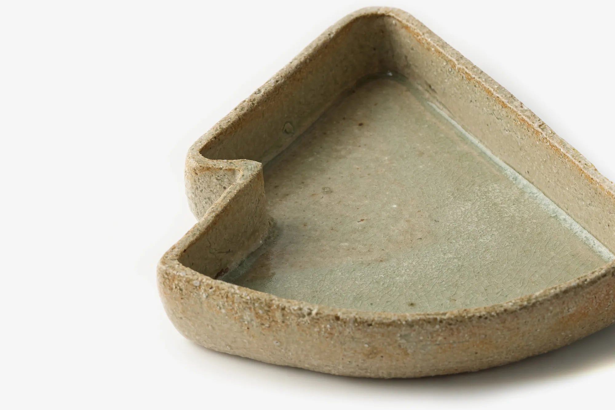 辰巳窯/扇鉢(とうめい釉)