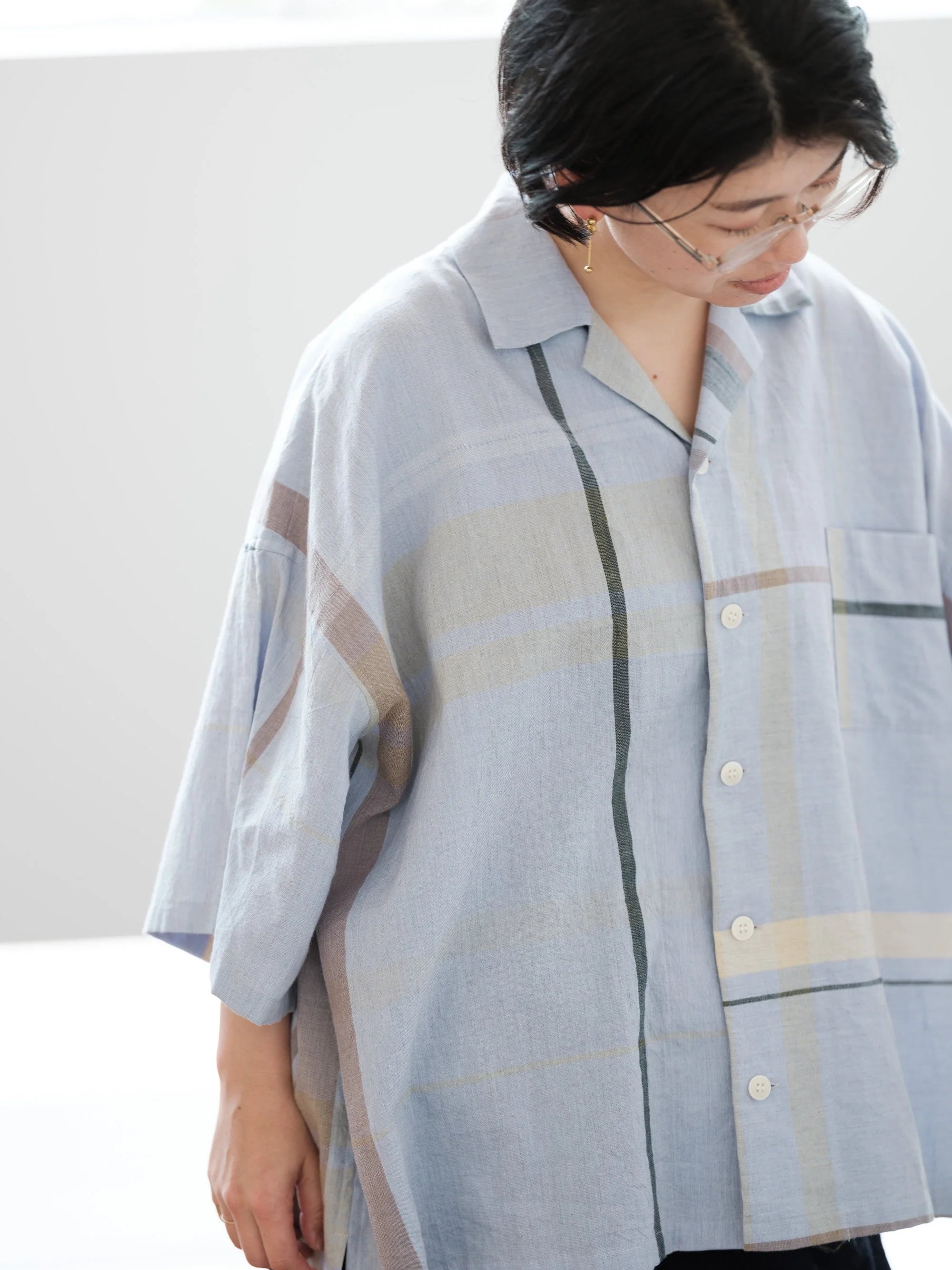 tamaki niime/アイシャツ/cotton