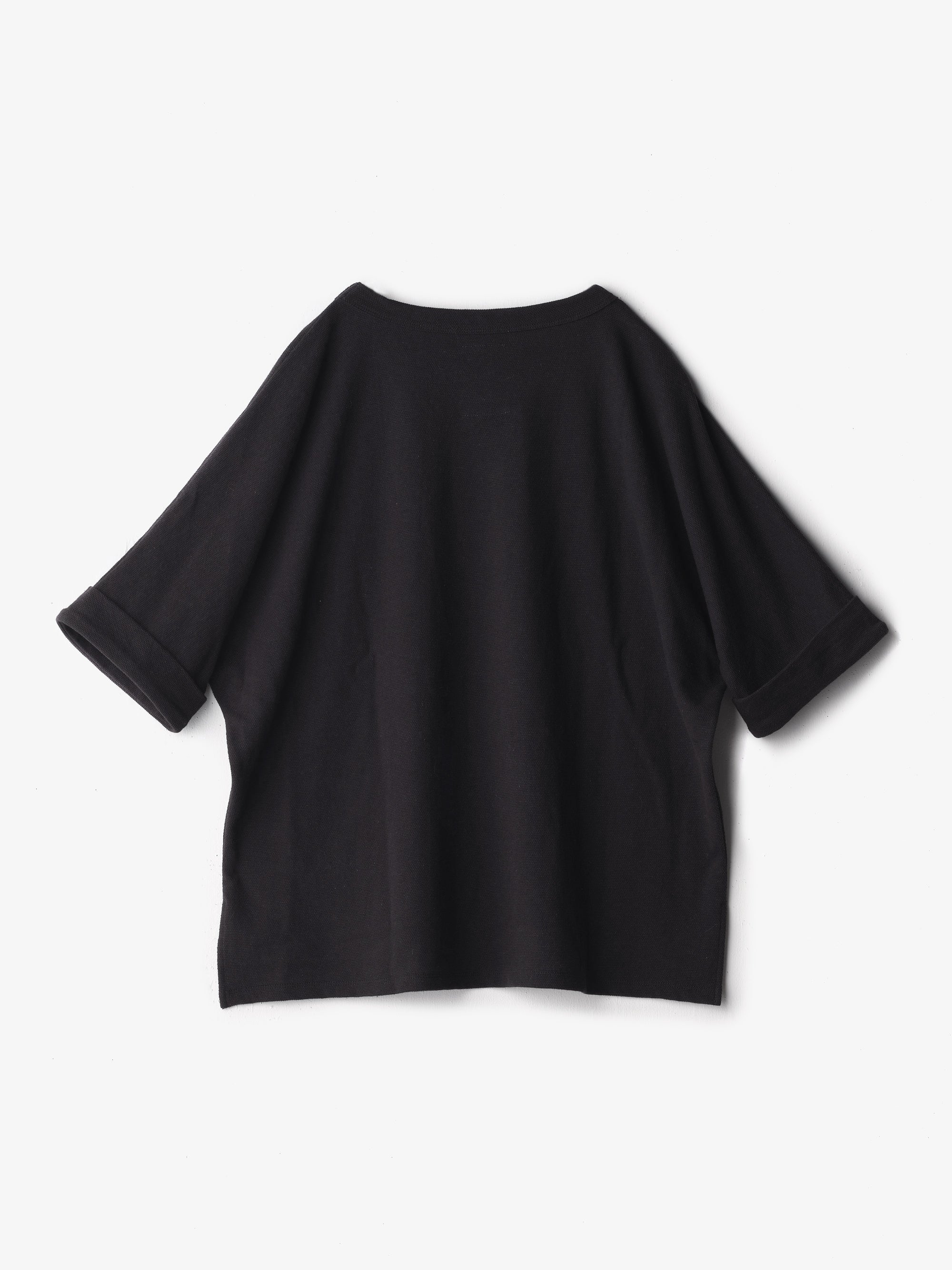 わざわざ/さらさら鹿の子リネンドルマントップ