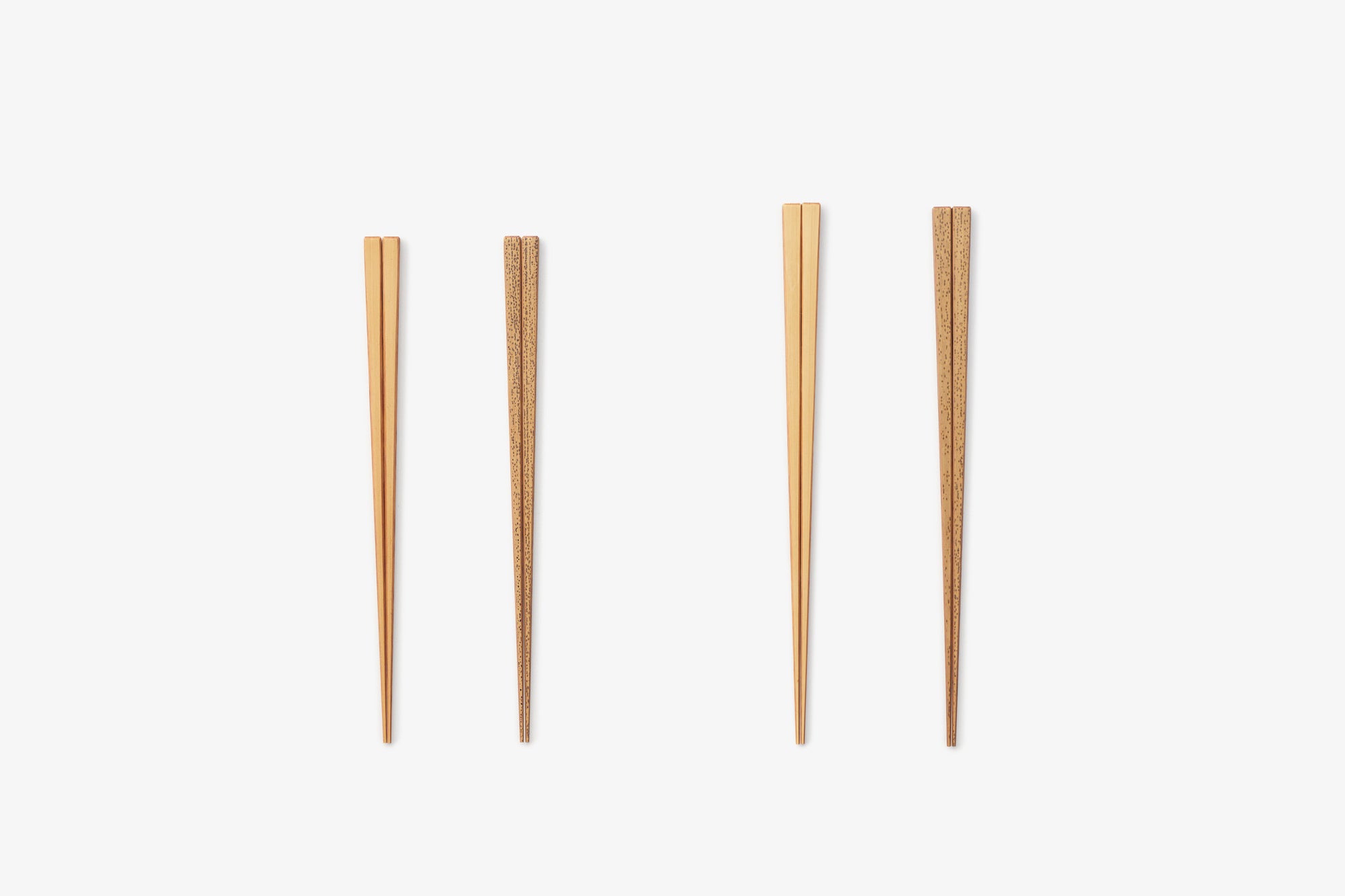 高野竹工/京嵯峨四角箸 摺り漆/ゴマ竹 白竹