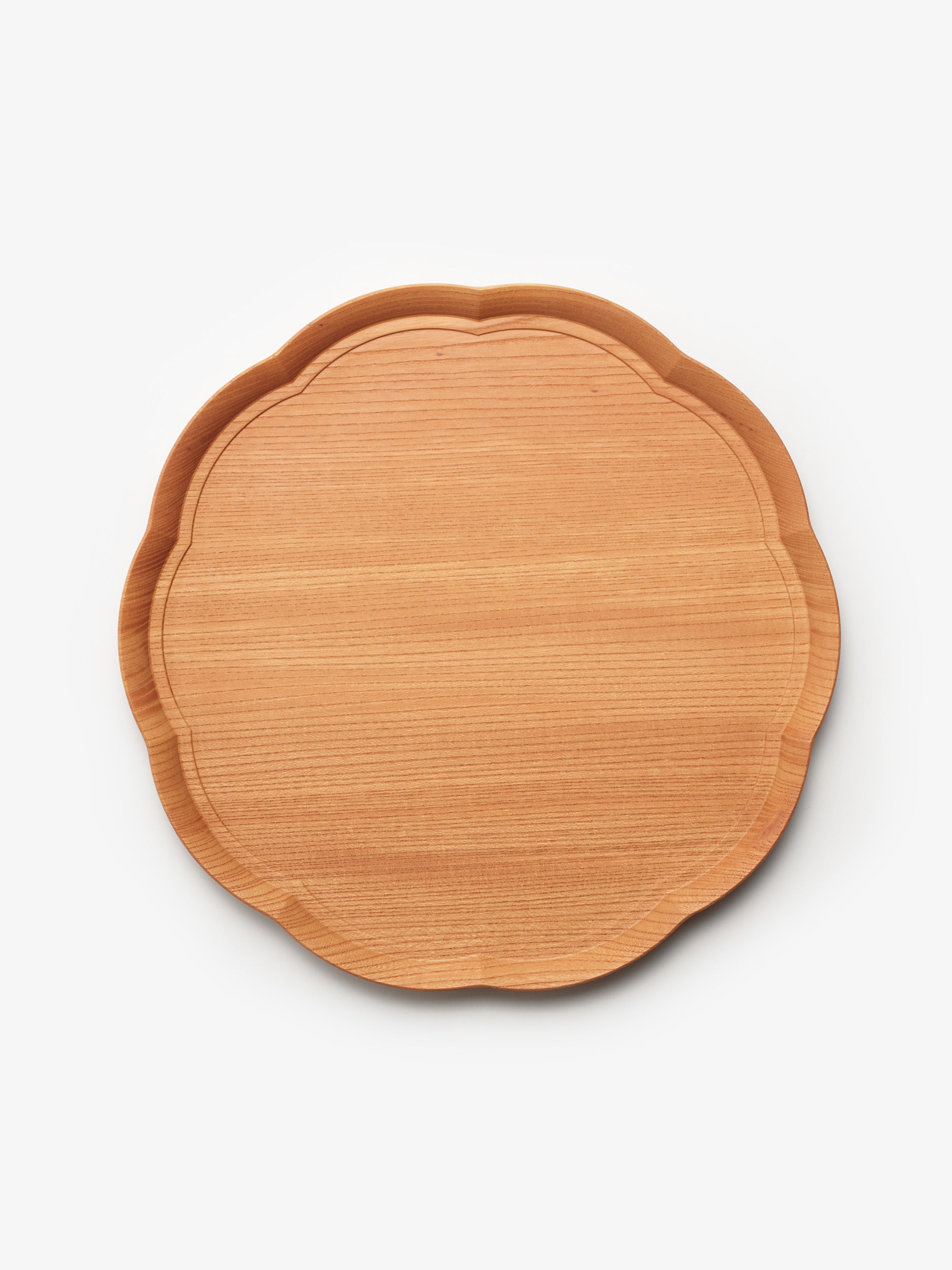 四十沢木材工芸/KITO/輪花盆 ケヤキ