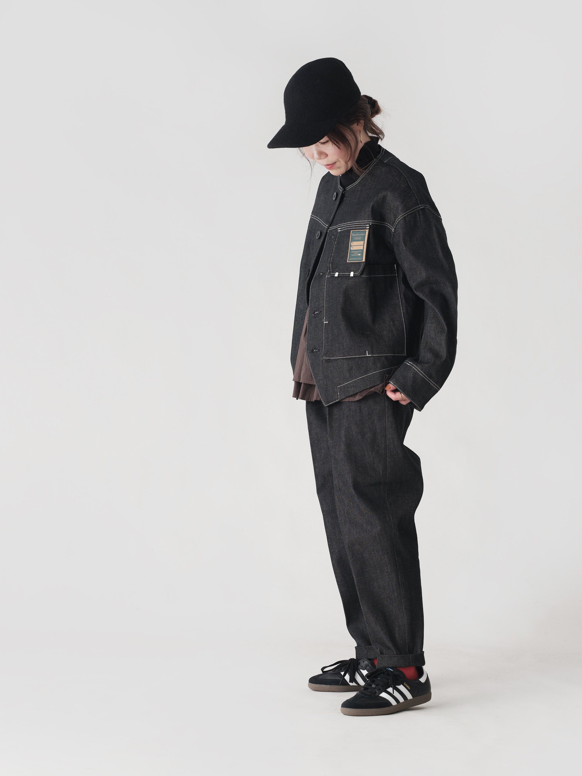 ASEEDONCLOUD/HW slacks Black Denim