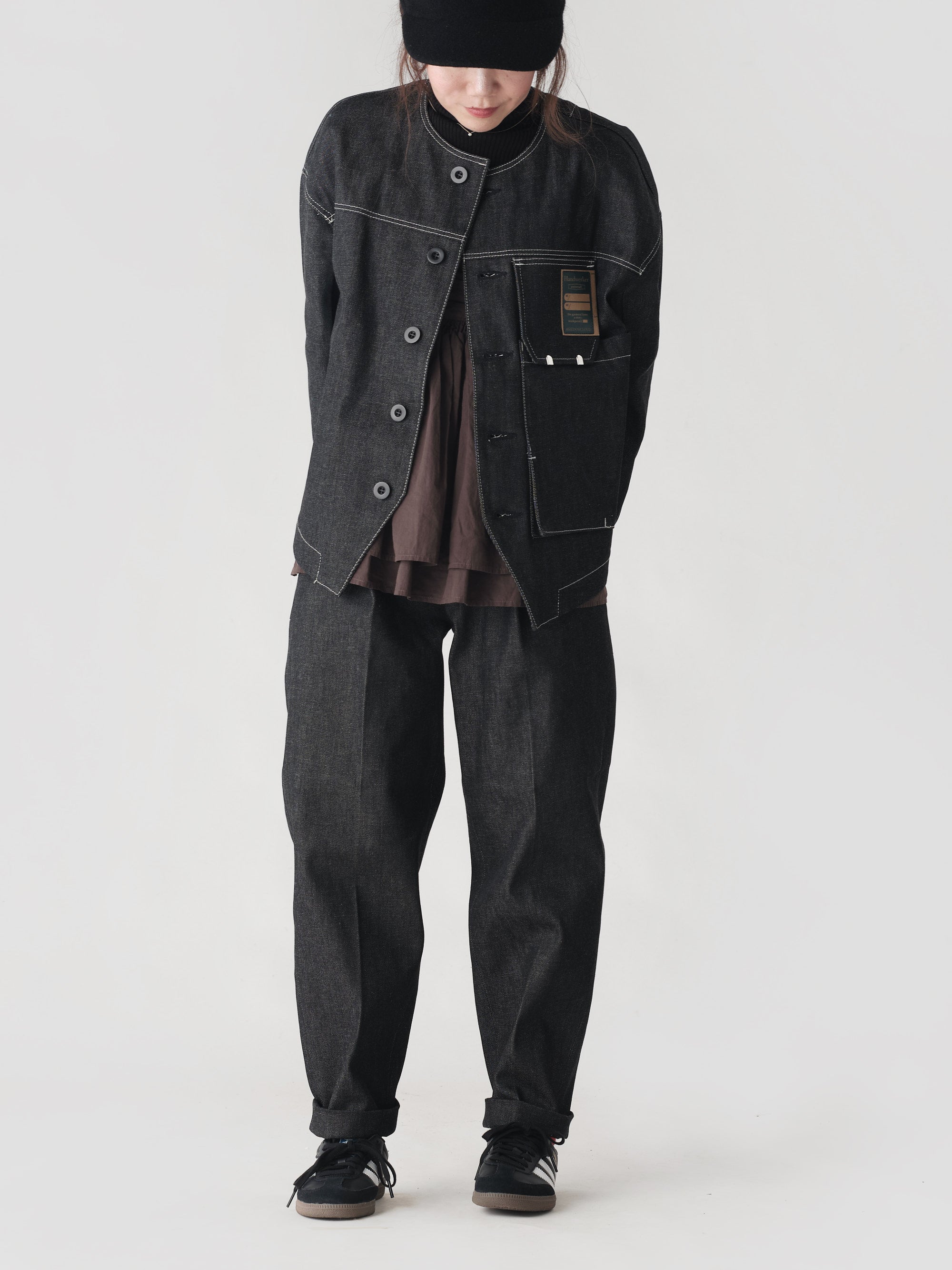 ASEEDONCLOUD/HW slacks Black Denim
