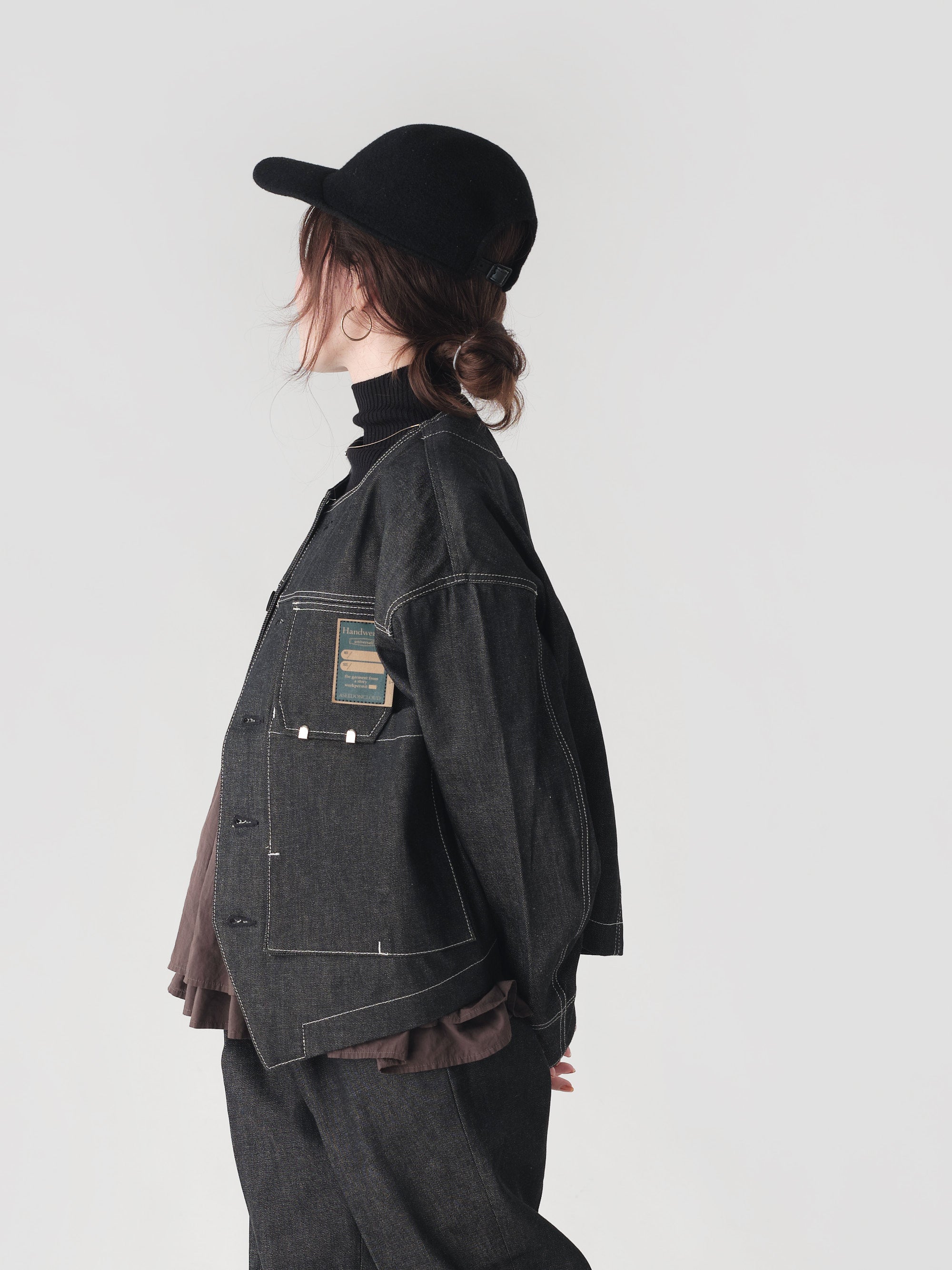 ASEEDONCLOUD/HW blouson/Black Denim
