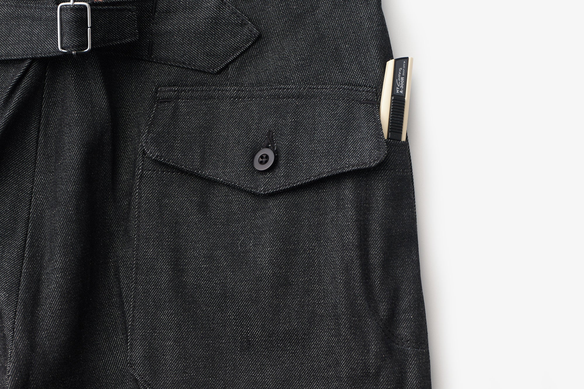 ASEEDONCLOUD/HW slacks Black Denim