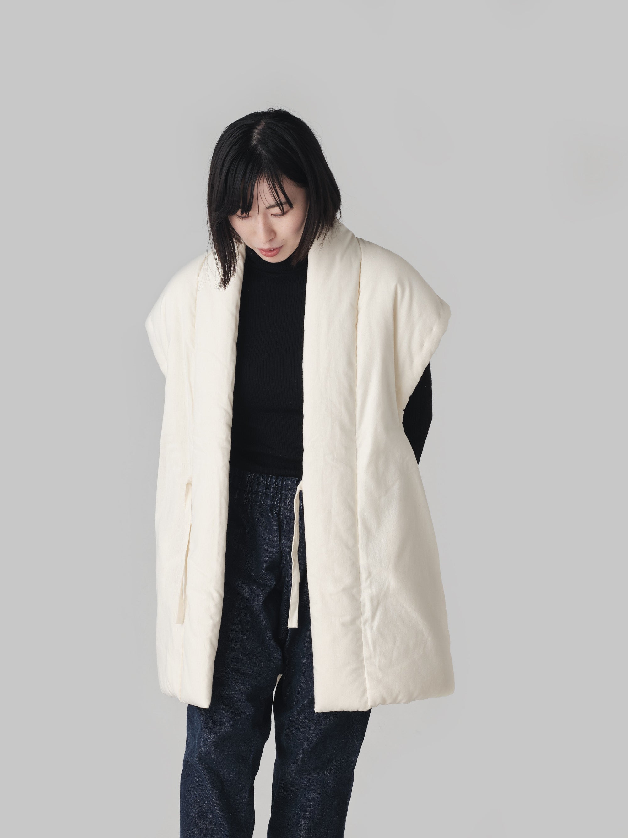 宮田織物/鷹取ロングポンチョ